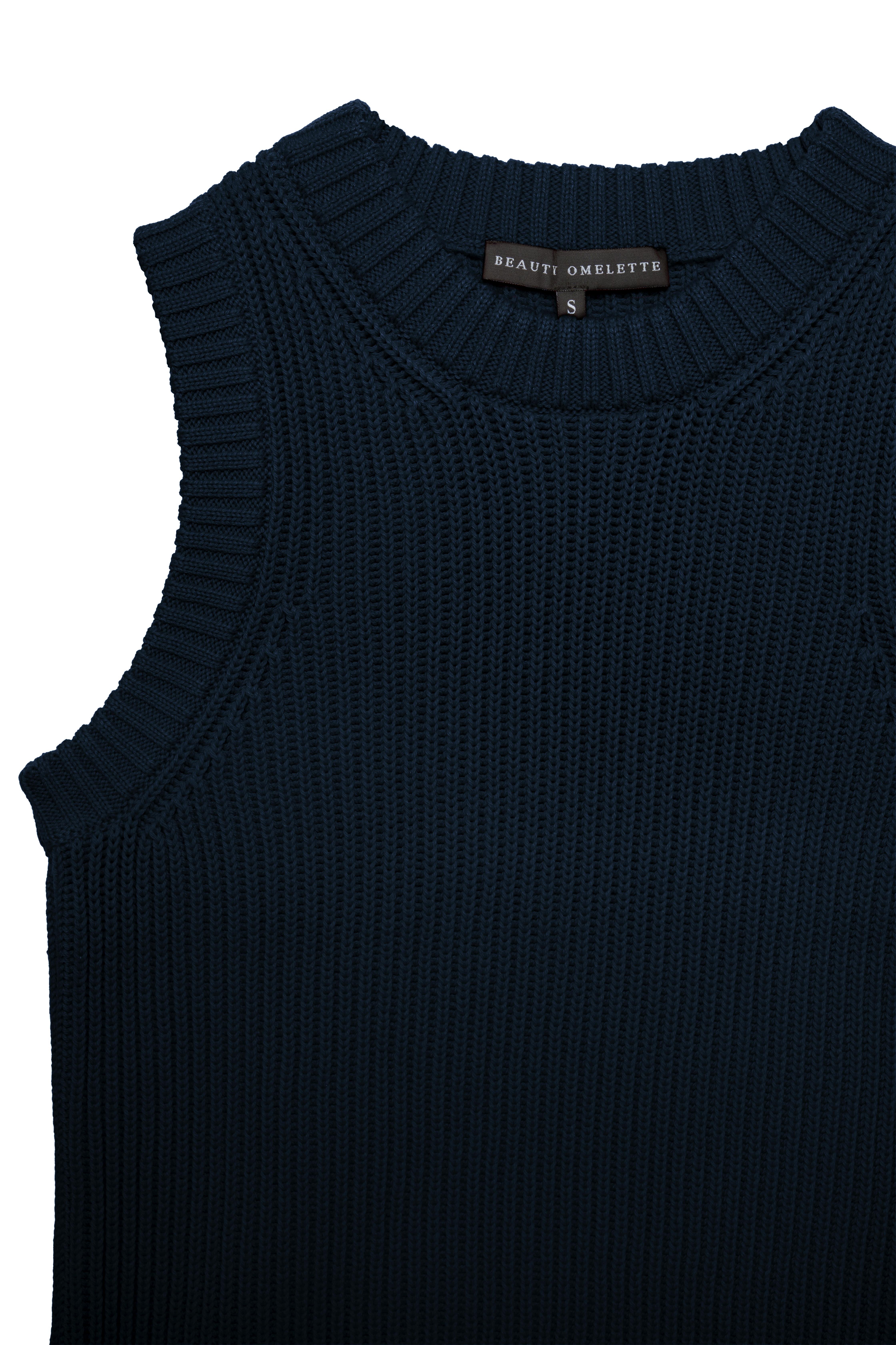 Lacivert Merserize Bisiklet Yaka Süveter