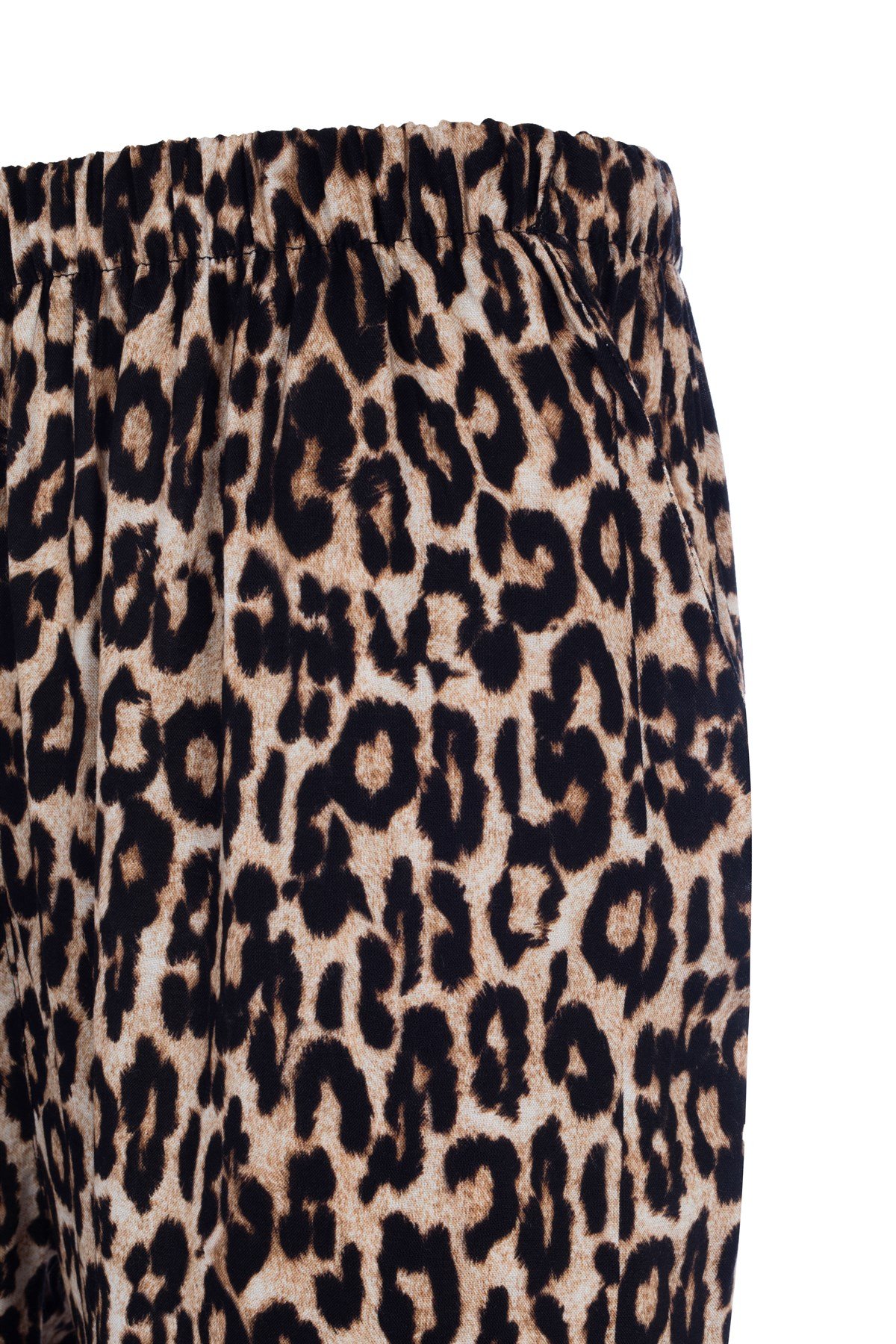Leopar Baskılı Plaj Pantolonu