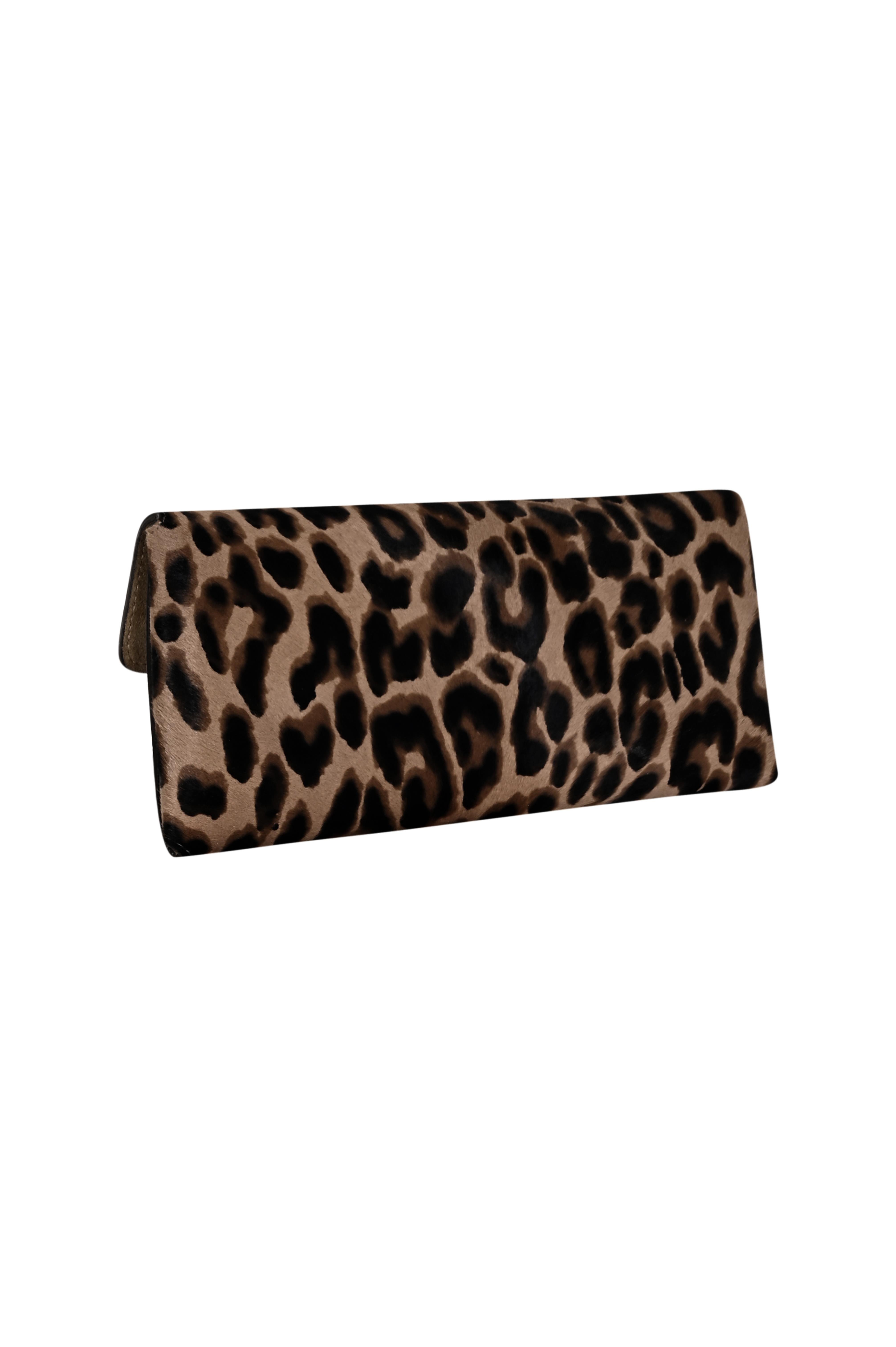 Leopar Desen Kate Clutch