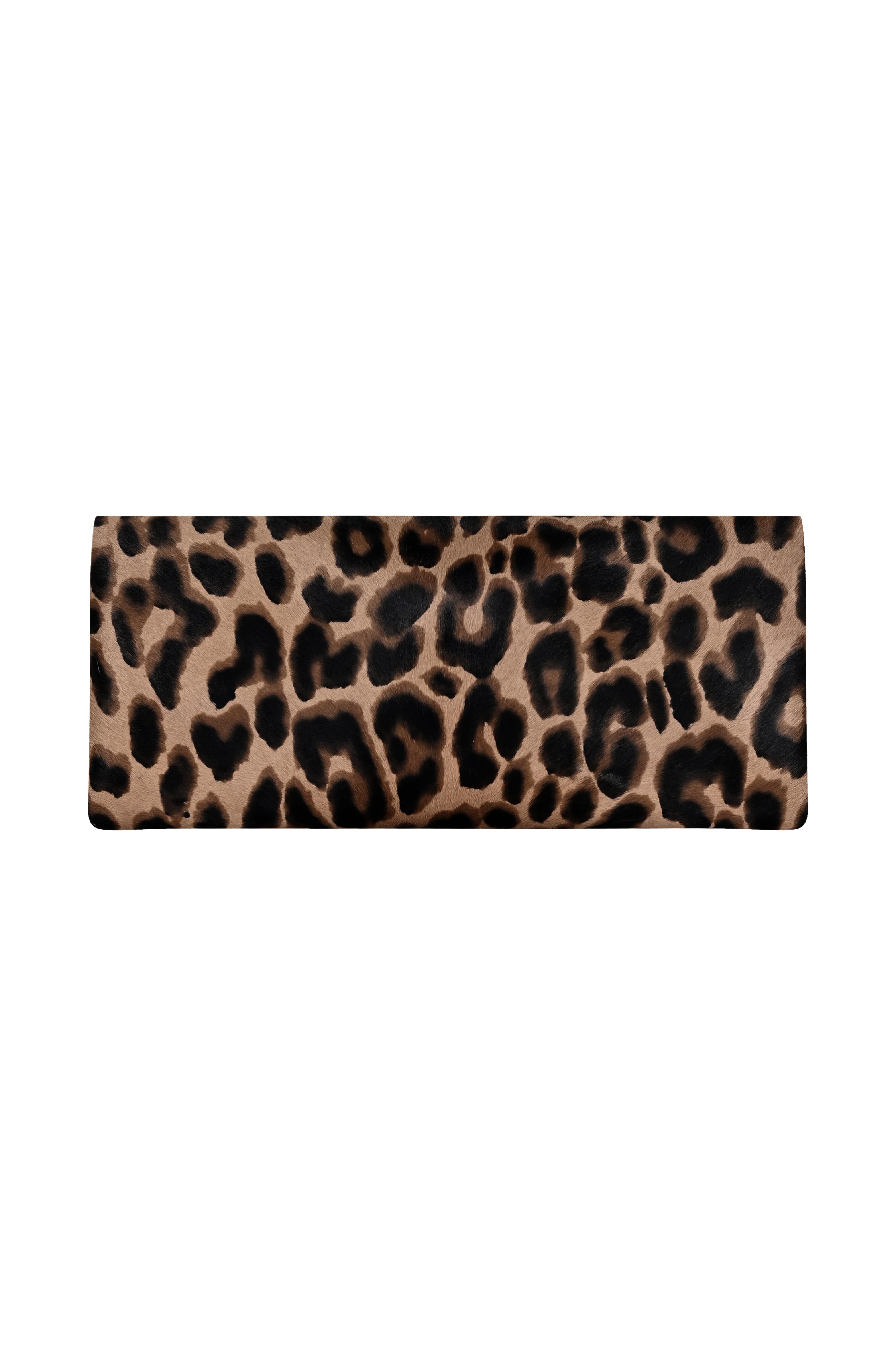 Leopar Desen Kate Clutch