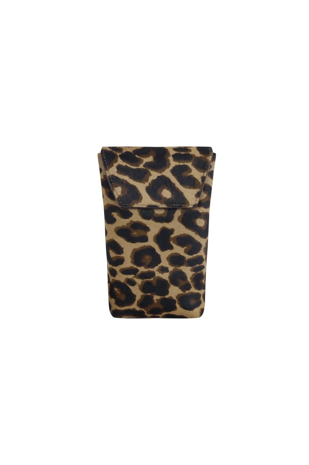 Leopar Desen Mini Çapraz Askılı Çanta