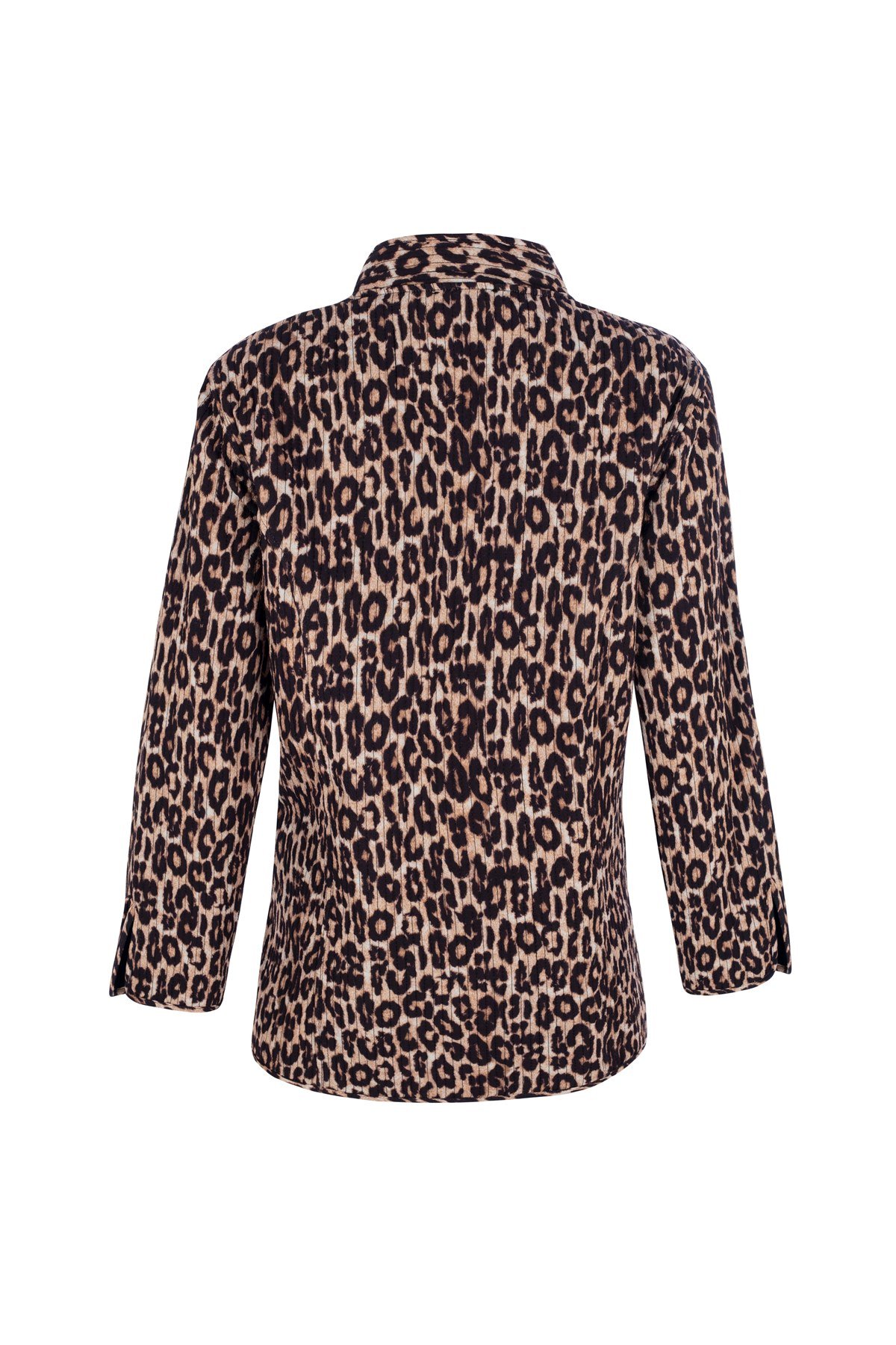 Leopar Kapitone Ceket 