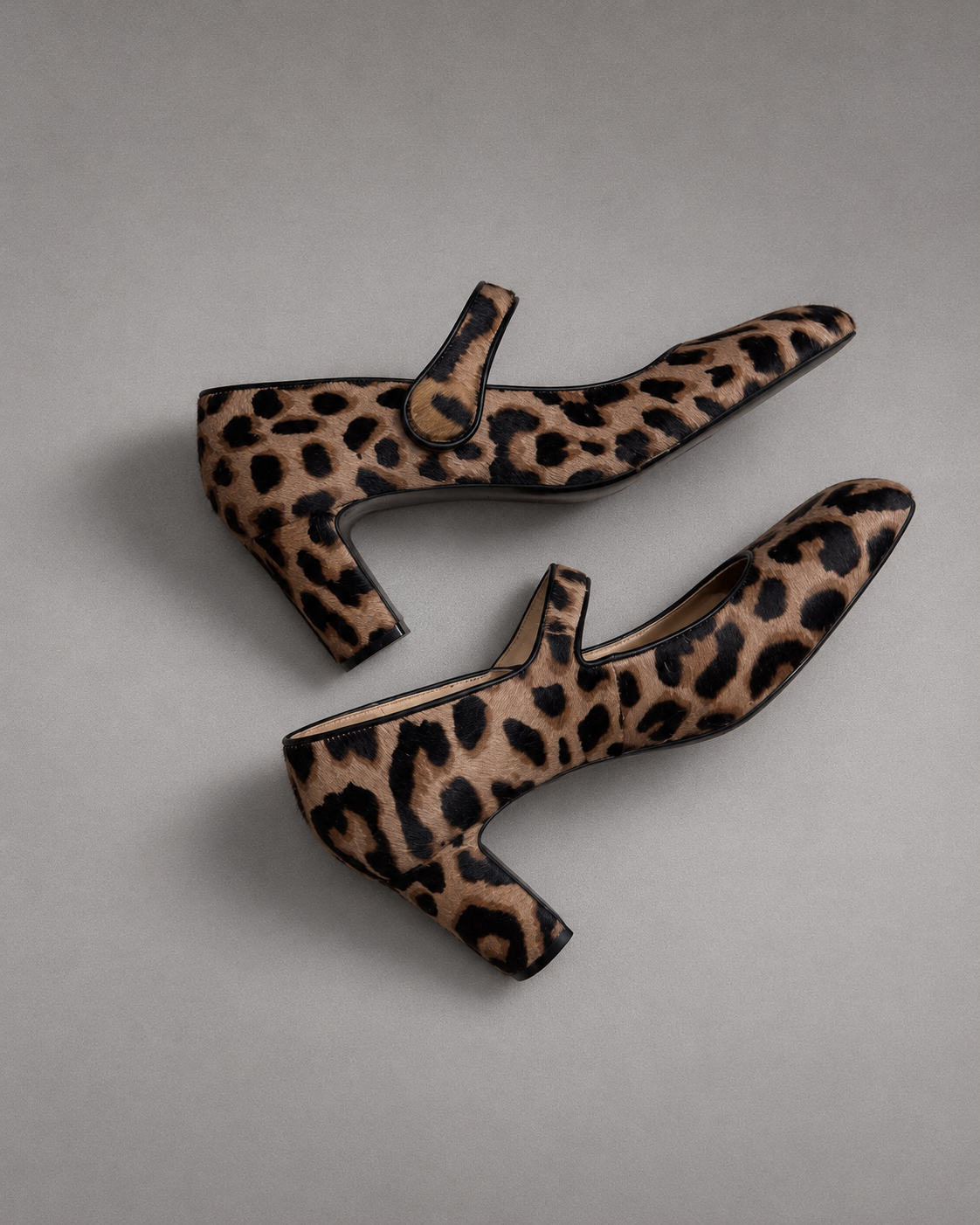 Leopar Mary Jane Leopar Ayakkabı