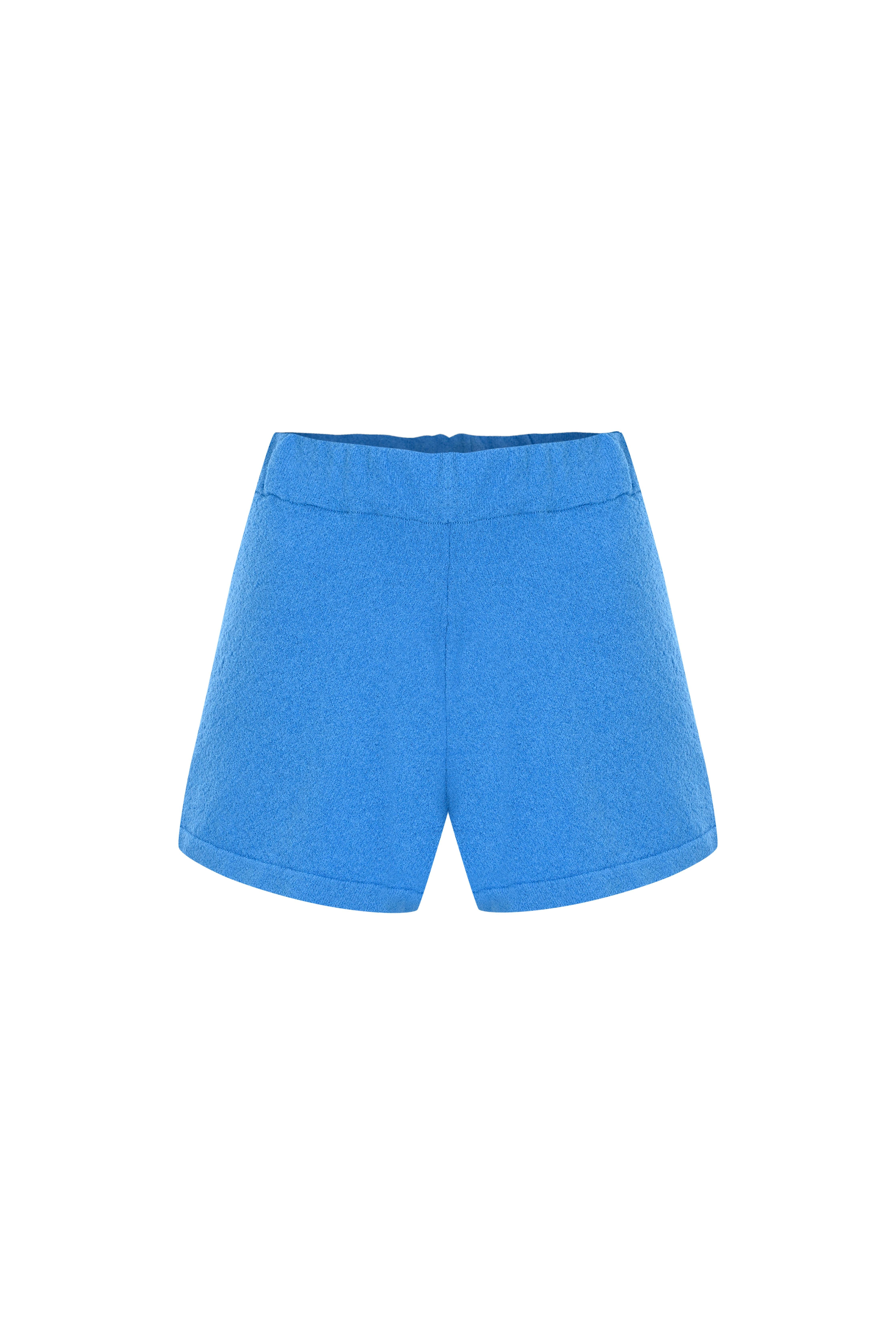 Mavi Havlu Mini Şort