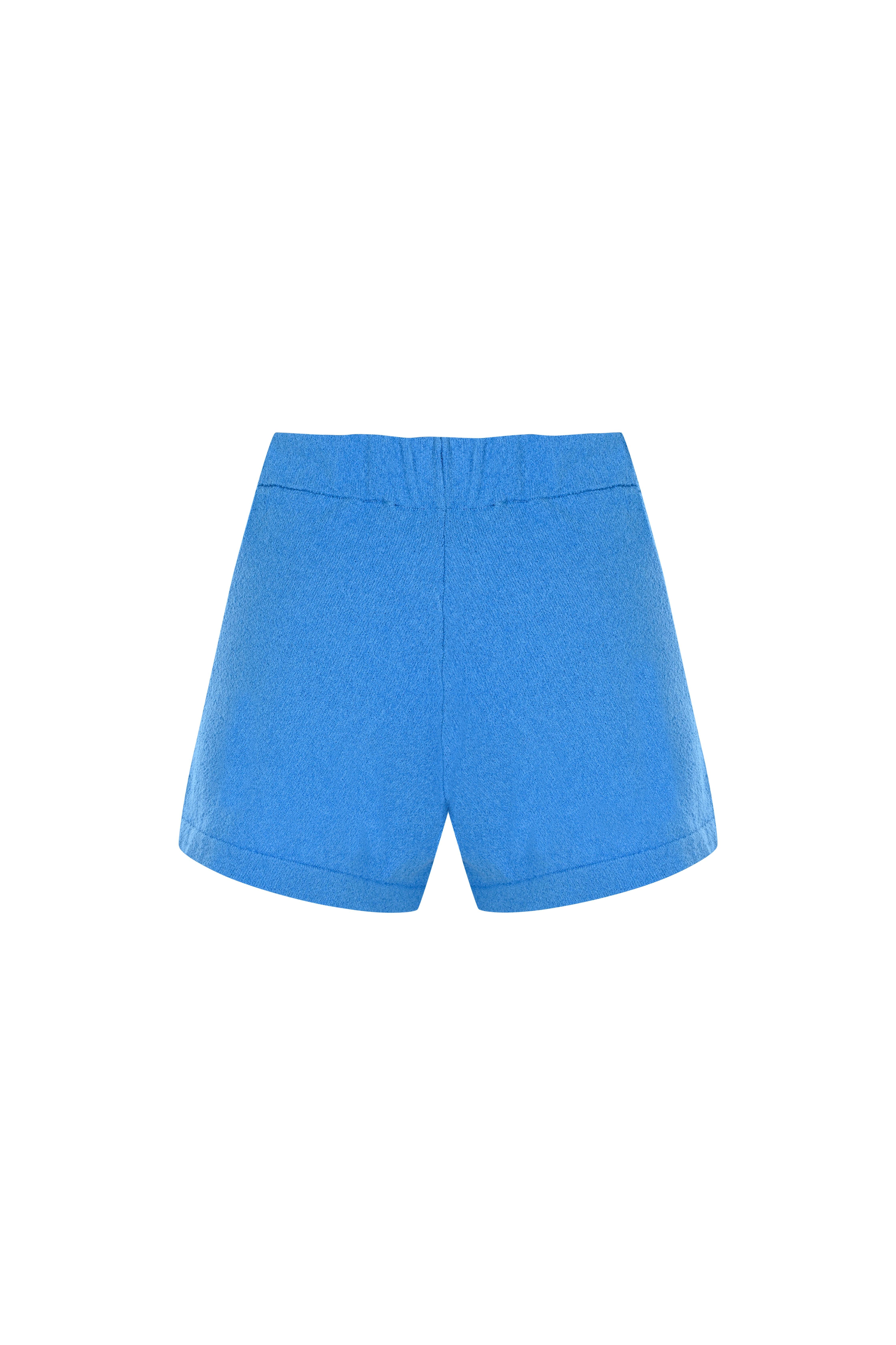 Mavi Havlu Mini Şort