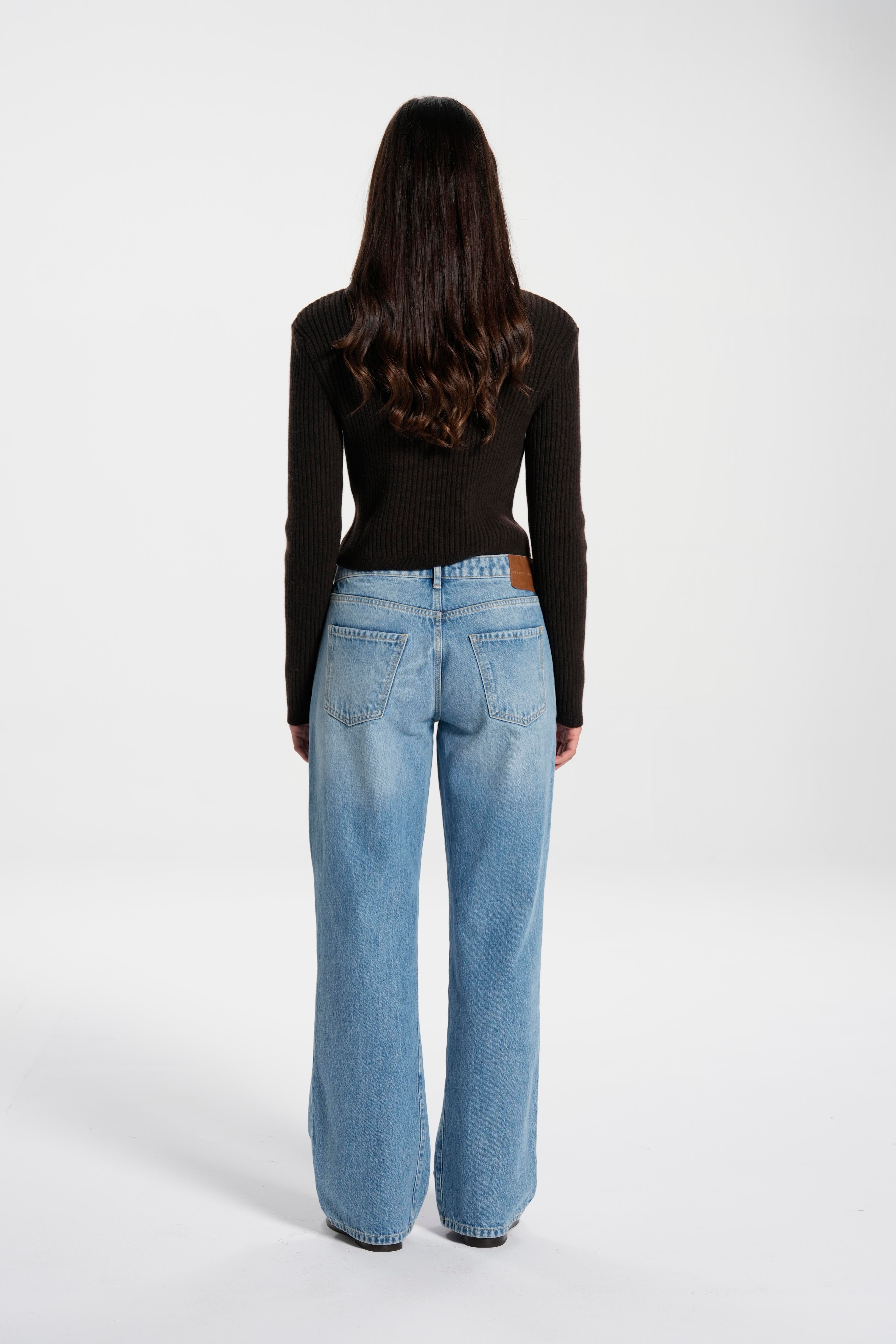 Mavi Mid Waist Relaxed Fit Jean