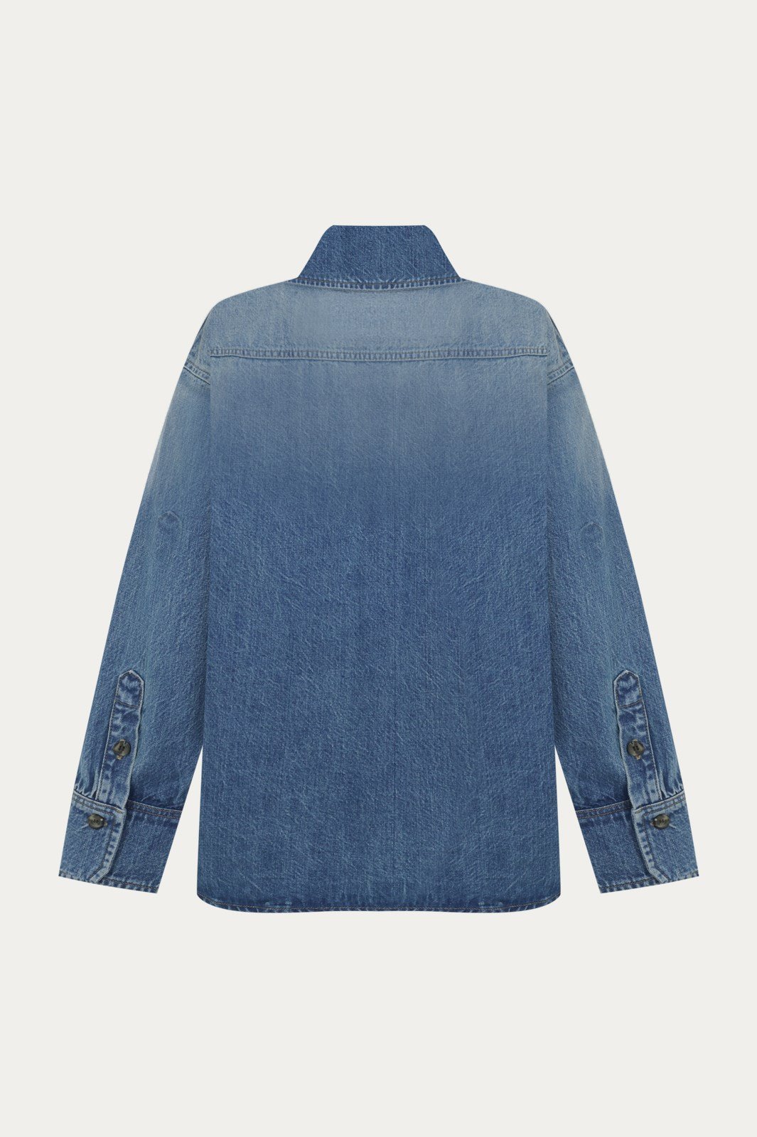 Mavi Oversize Denim Gömlek