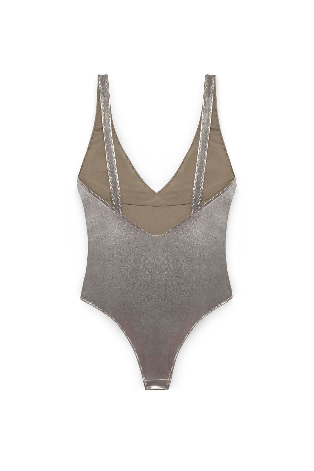 Metalik Gold Claudia Parlak Mayo - Exclusive Collection