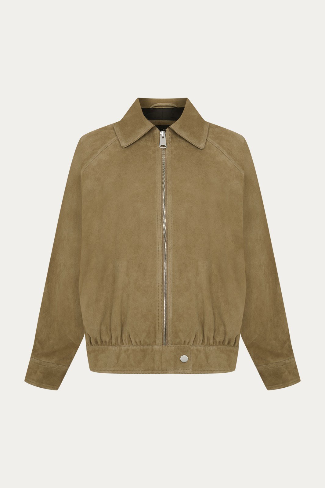 Muskat Reglan Kol Süet Bomber Ceket