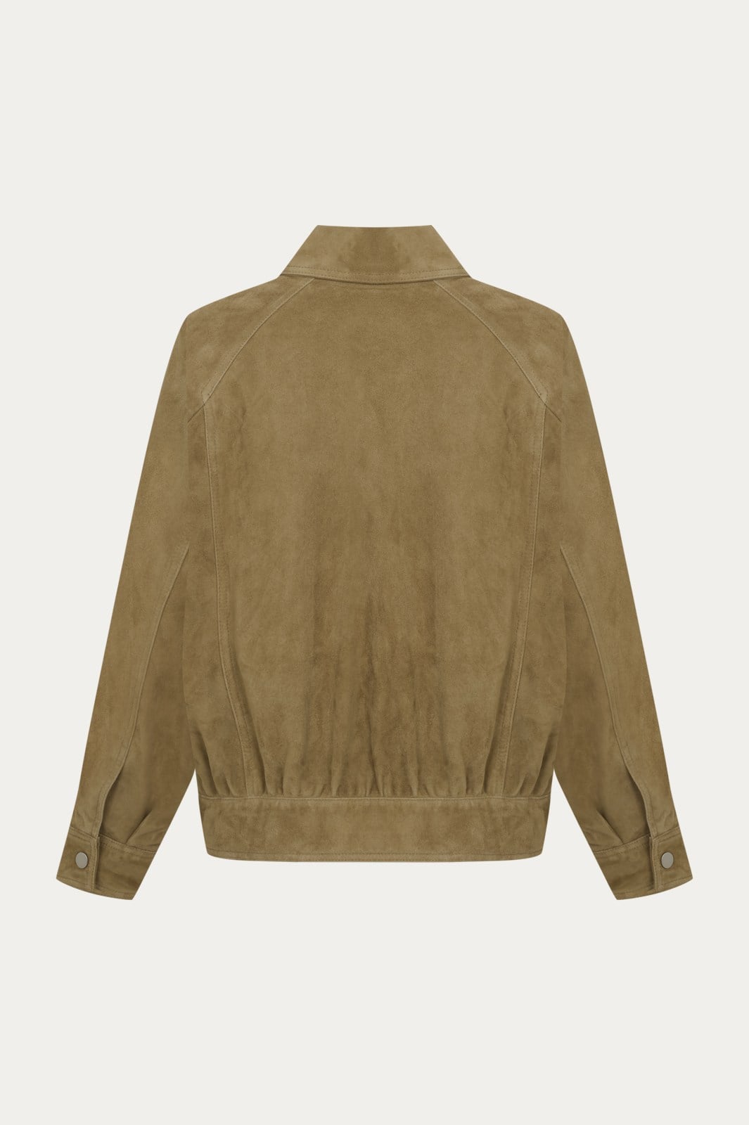 Muskat Reglan Kol Süet Bomber Ceket