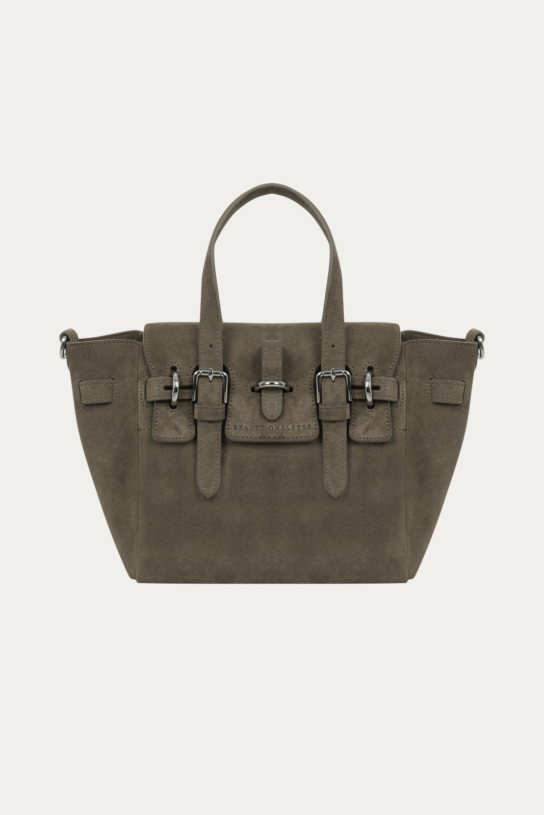 Olive Gabrielle Süet Mini Bag Silver