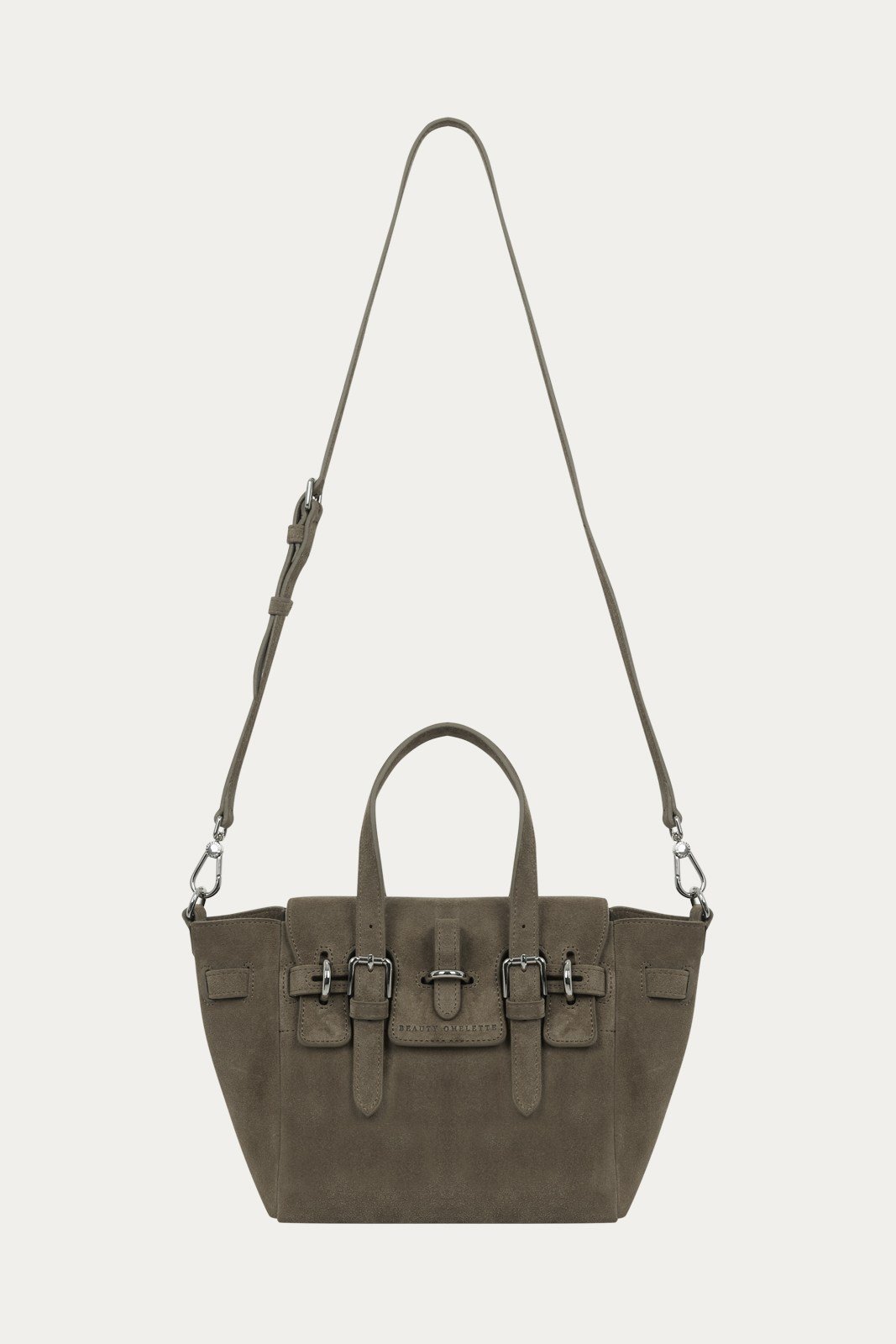 Olive Gabrielle Süet Mini Bag Silver