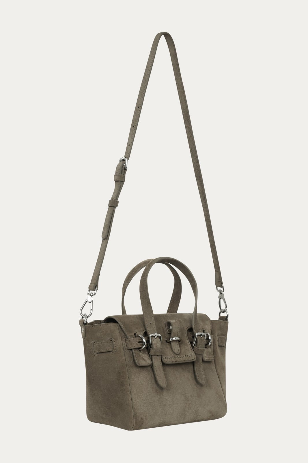 Olive Gabrielle Süet Mini Bag Silver