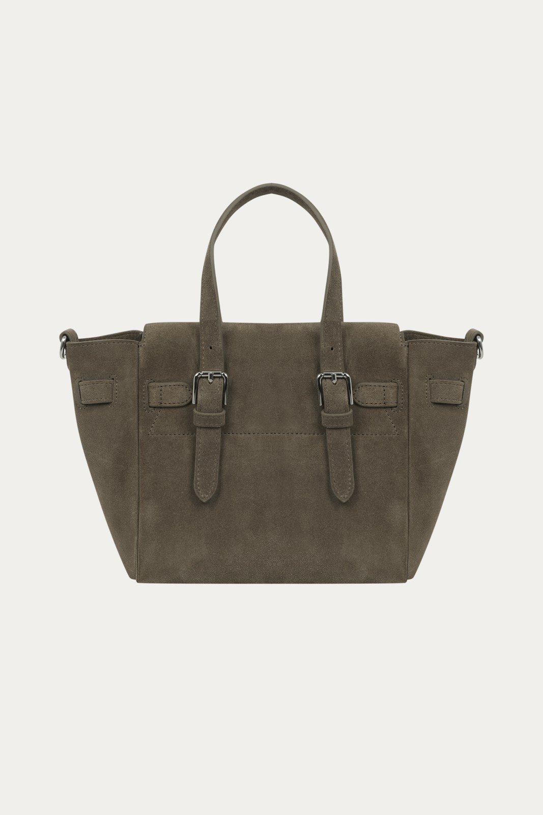 Olive Gabrielle Süet Mini Bag Silver
