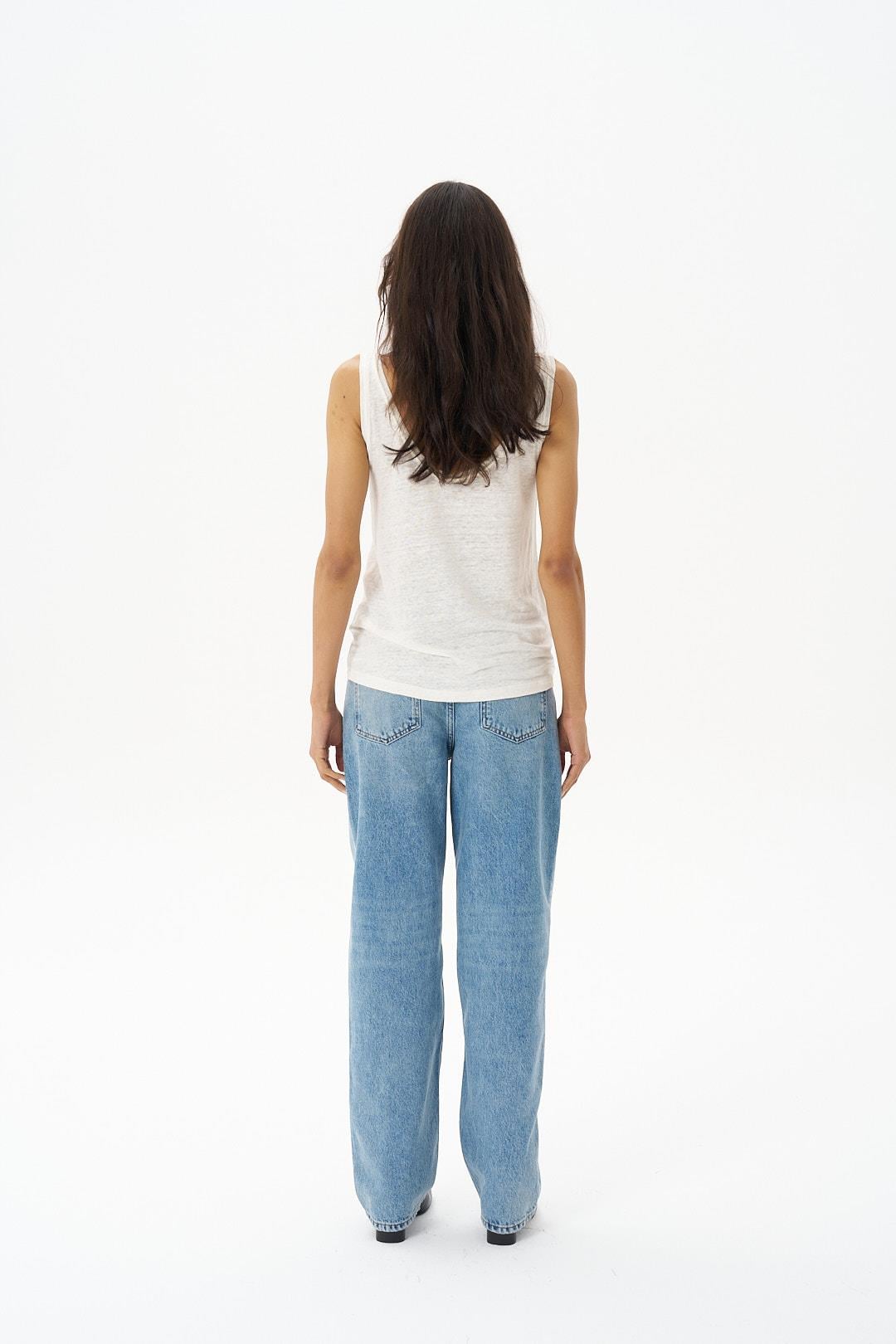 Orta Mavi Kate Loose Straight Fit Jean