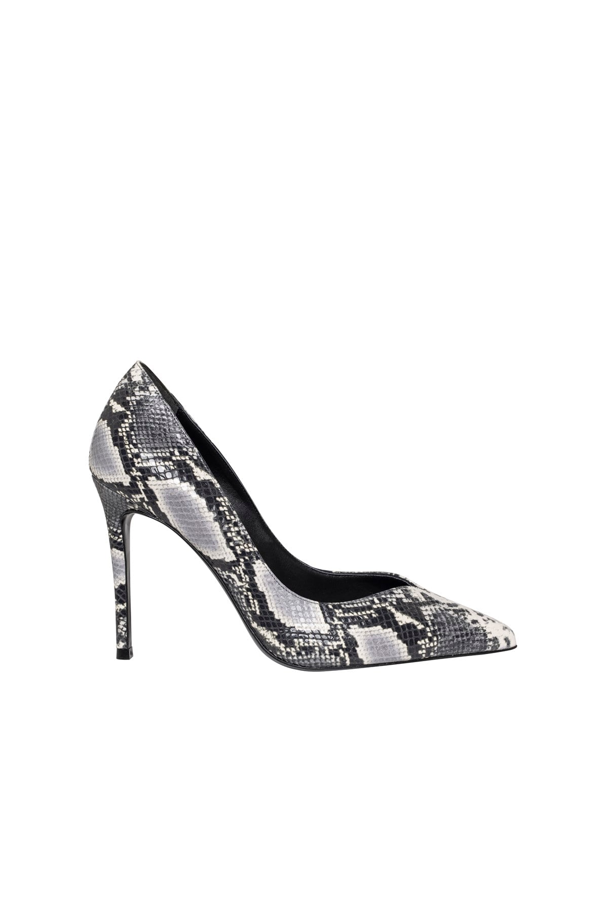 Piton Baskılı Carrie V Dekolteli Stiletto