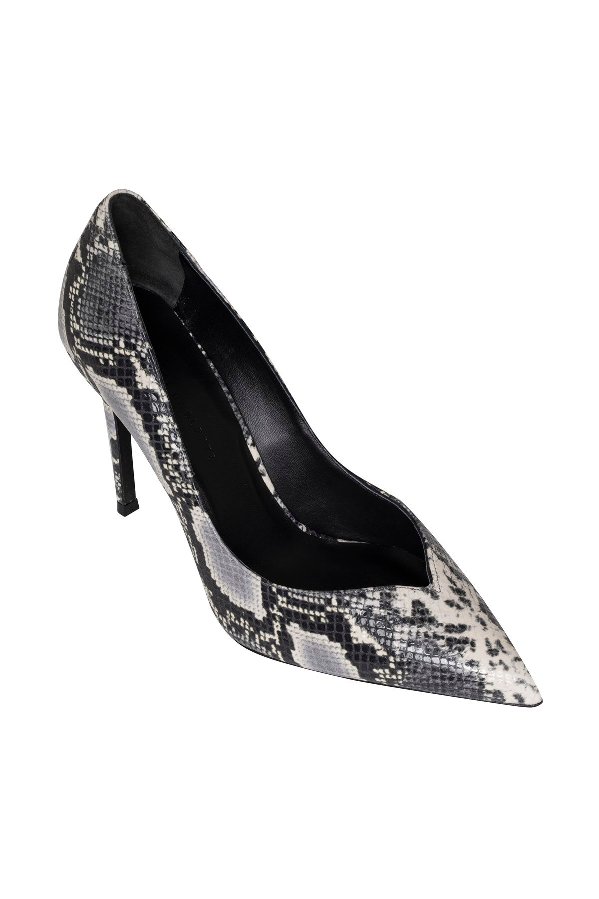 Piton Baskılı Carrie V Dekolteli Stiletto