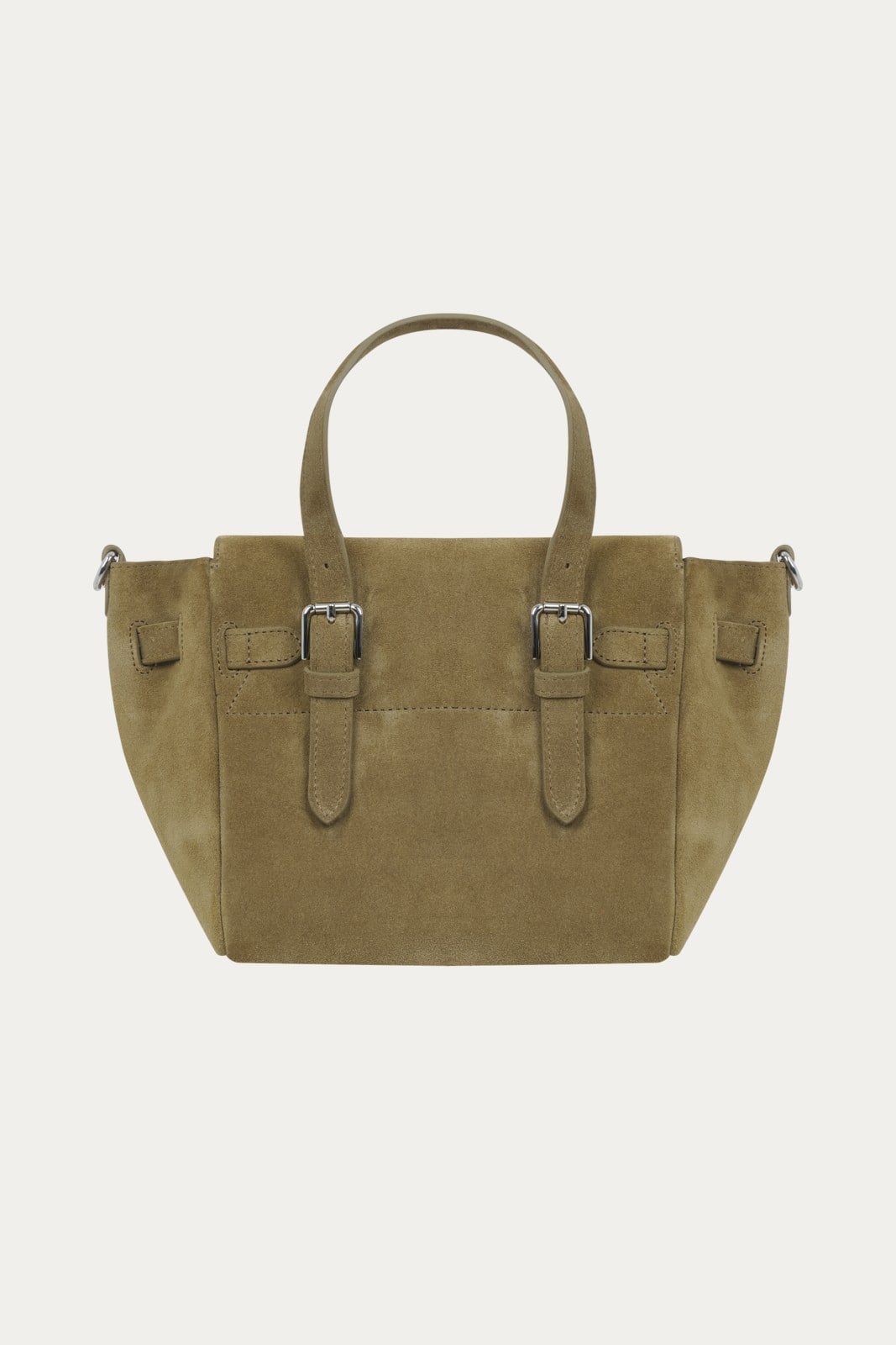 Safran Gabrielle Süet Mini Bag Silver