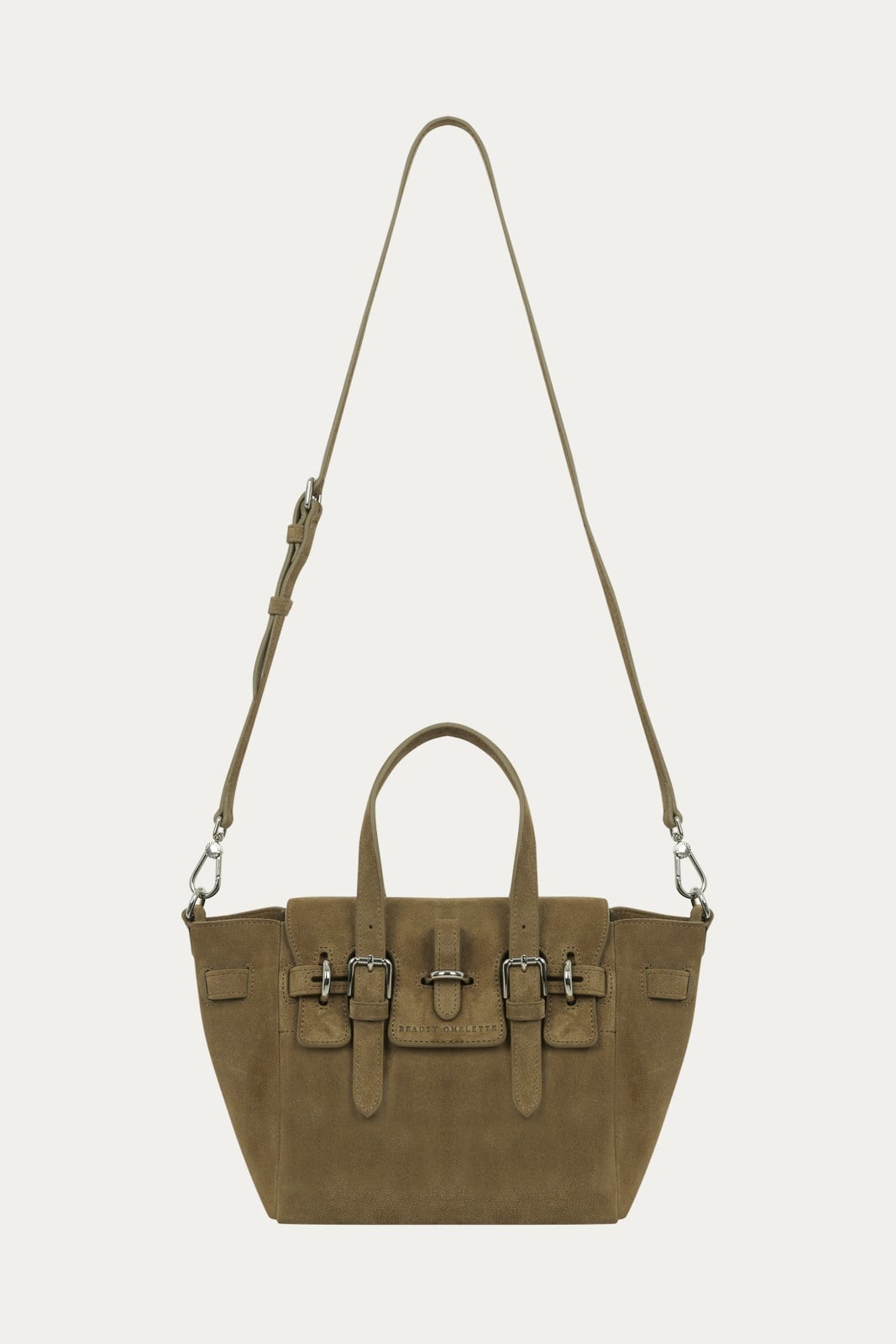Safran Gabrielle Süet Mini Bag Silver
