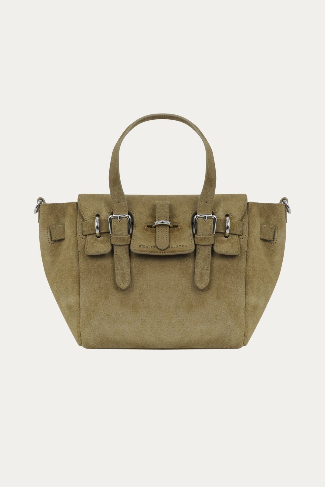 Safran Gabrielle Süet Mini Bag Silver