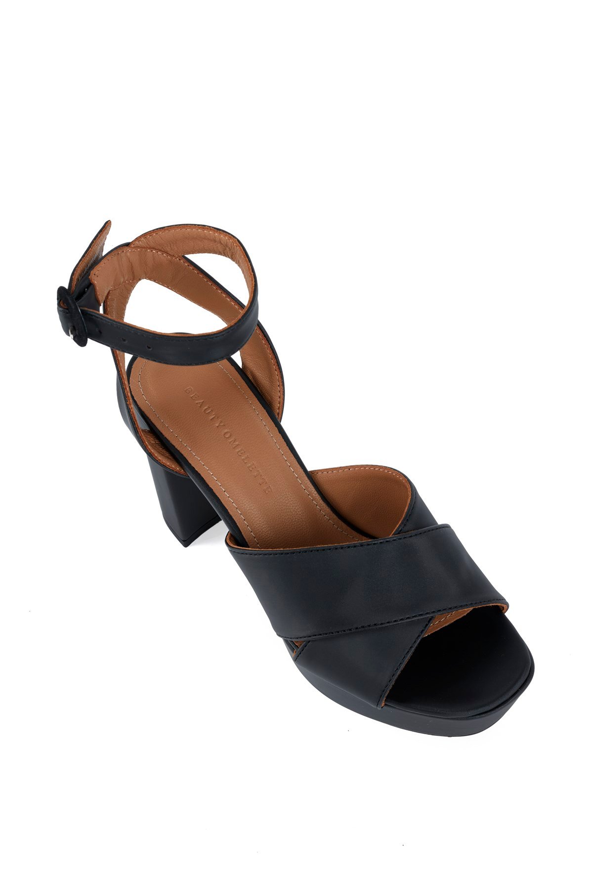 Saten Naomi Platform Siyah
