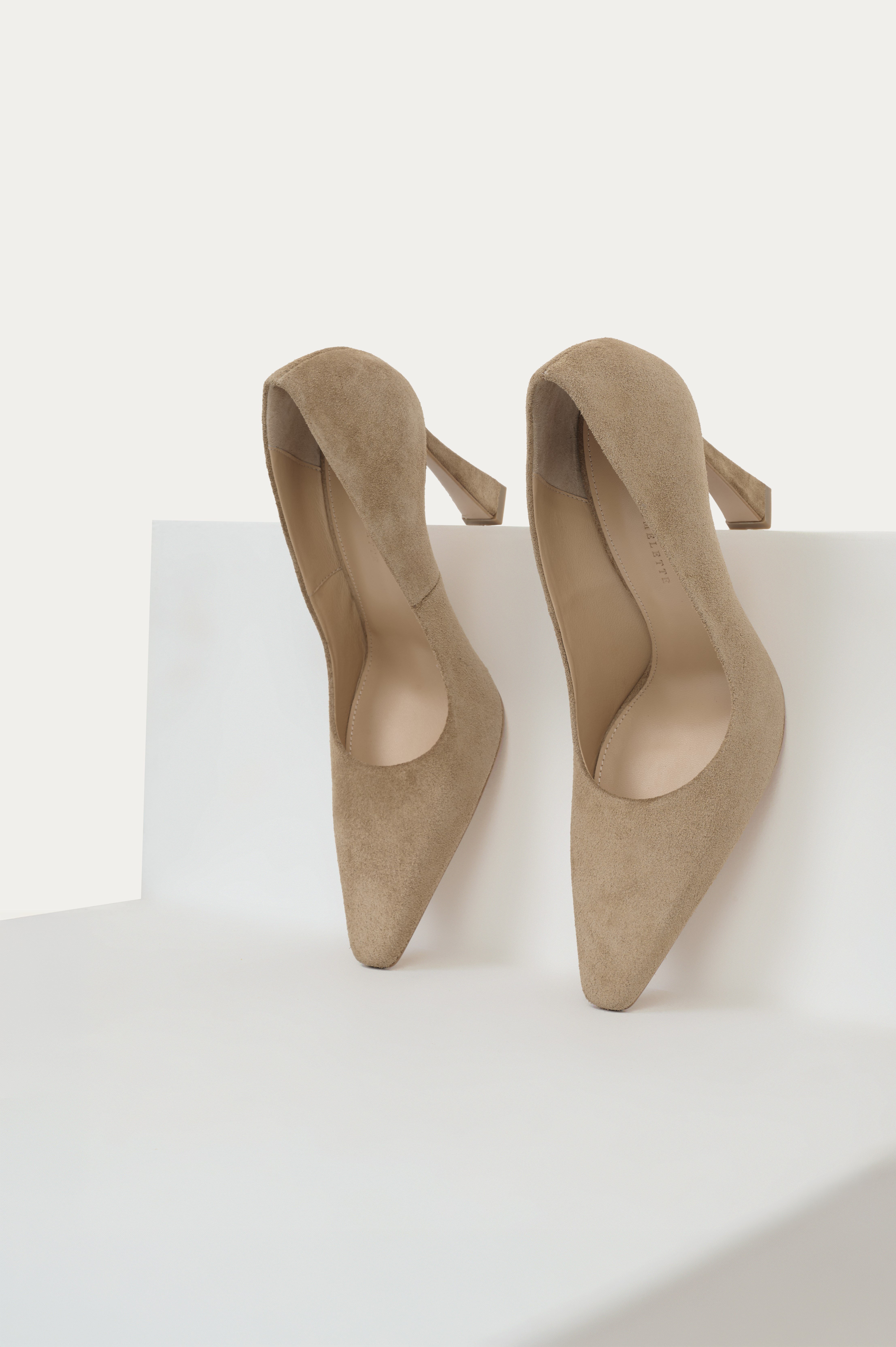 Sigaro Küt Burun Süet Stiletto