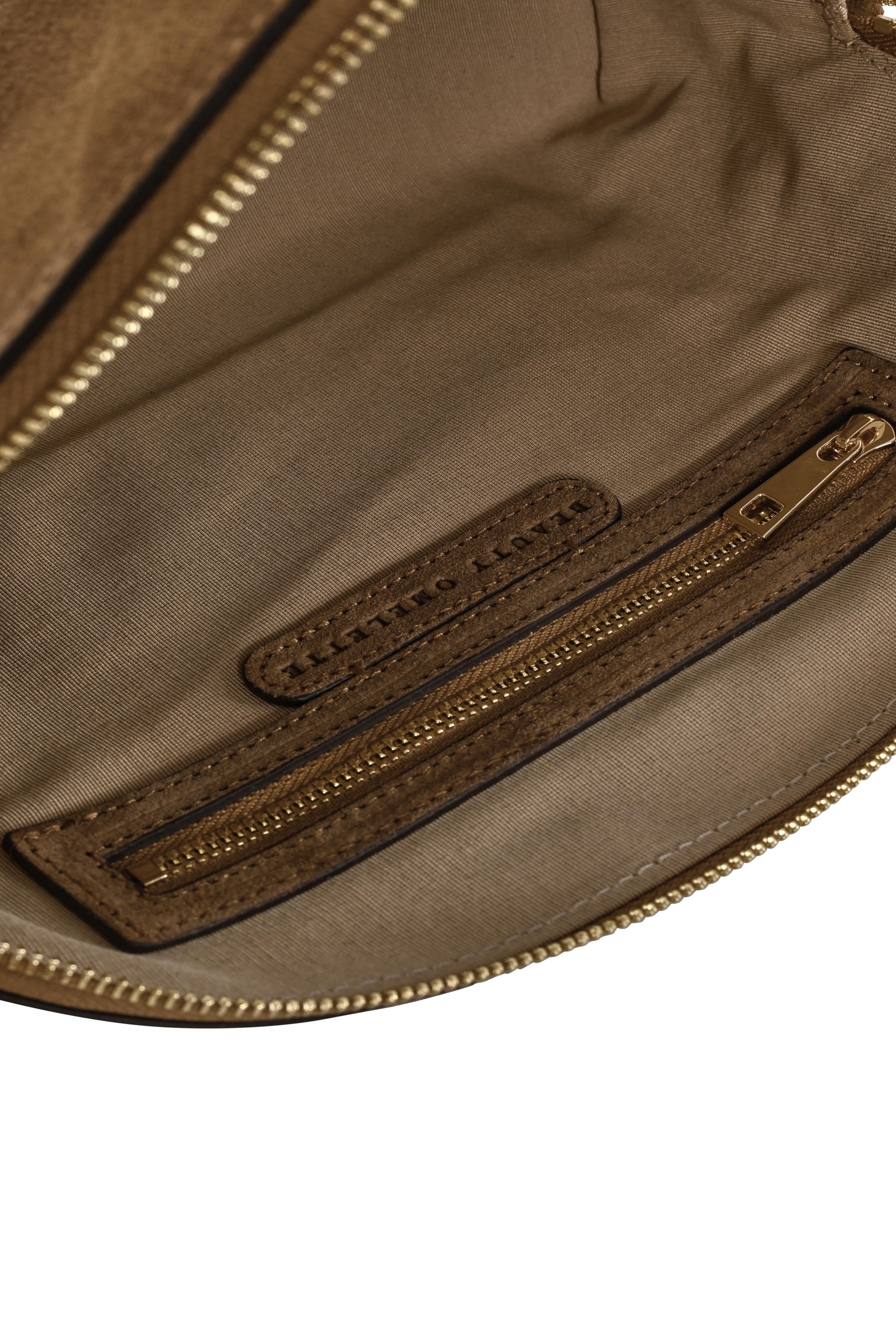 Sigaro Süet Büyük Makyaj Çantası