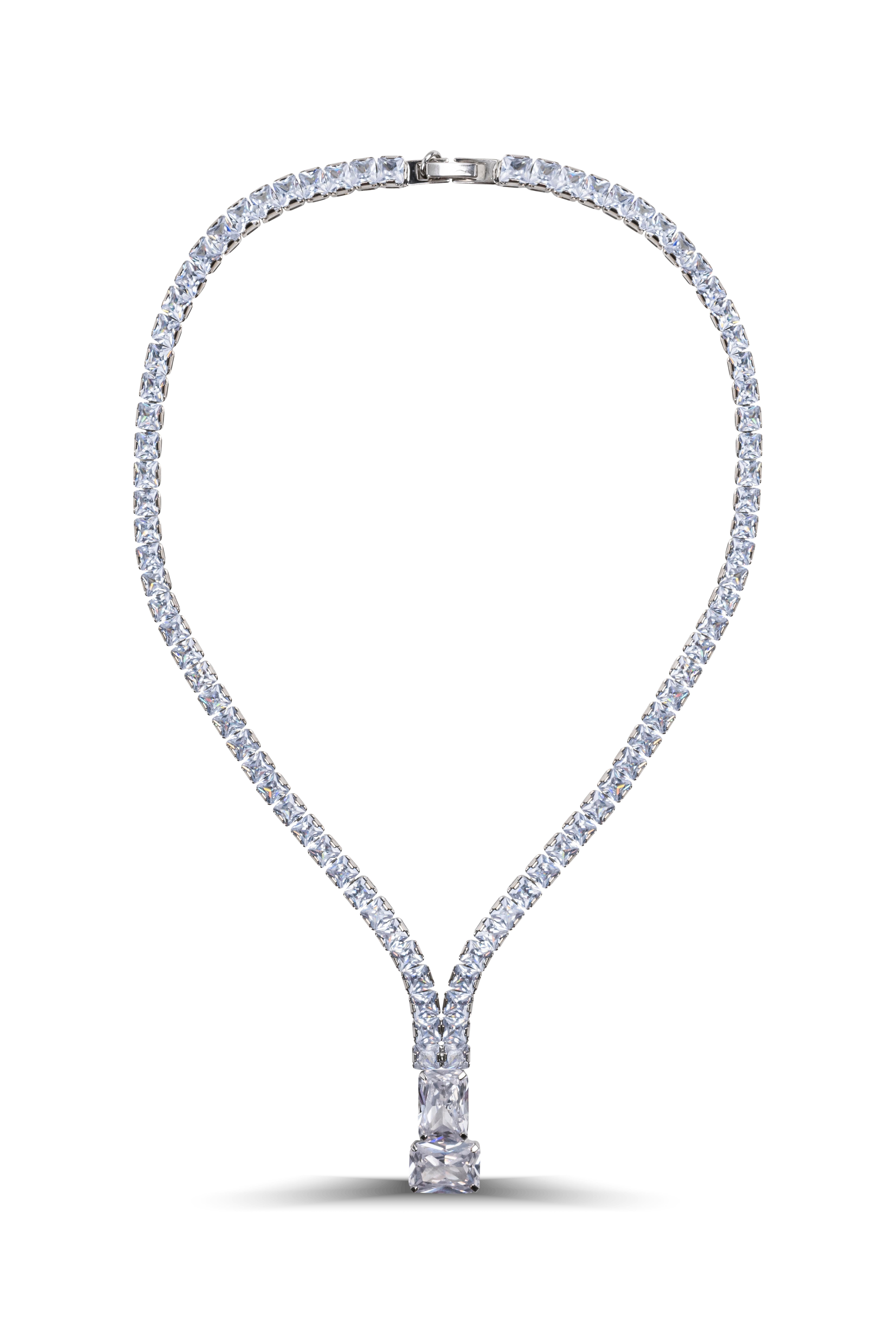 Silver Su Yolu Uzun Form Kolye