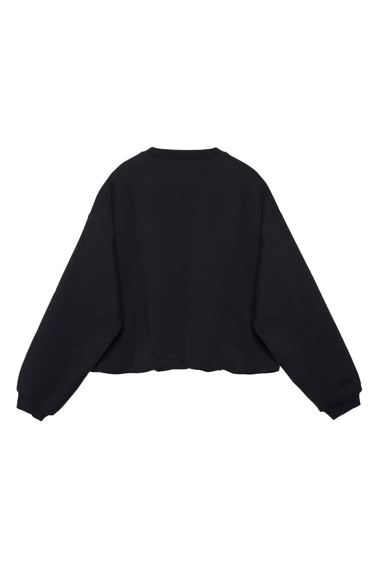 Siyah Balon Çift Kat Sweatshirt