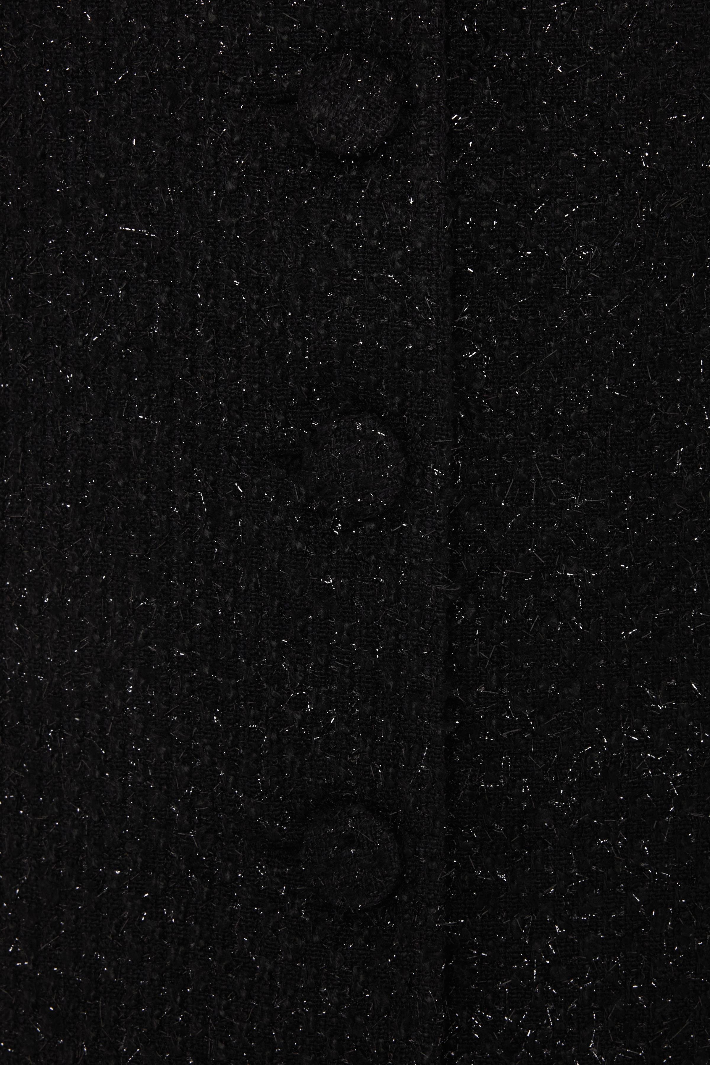 Siyah Bisiklet Yaka Uzun Tüvit Elbise