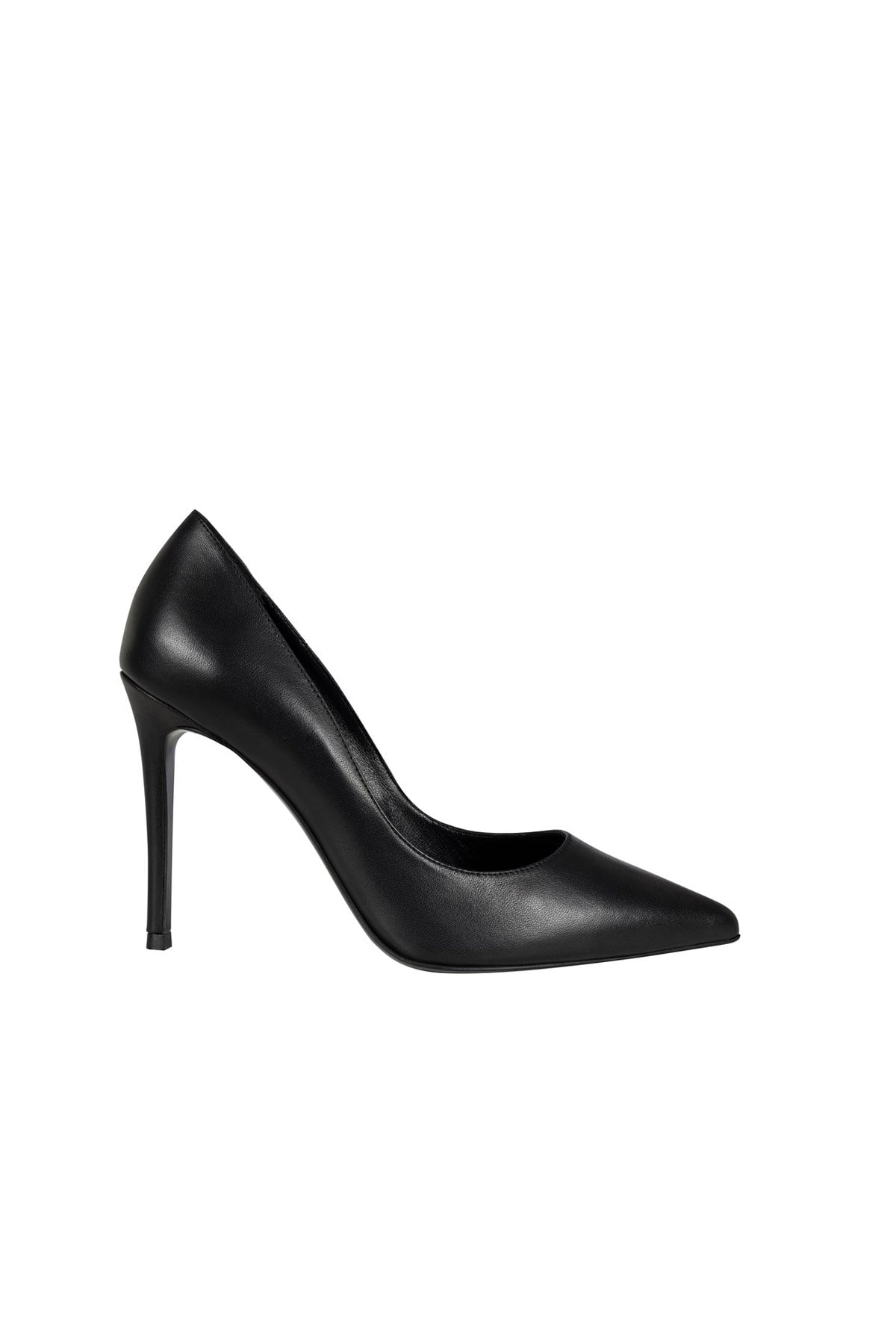 Siyah Carrie Klasik Deri Stiletto
