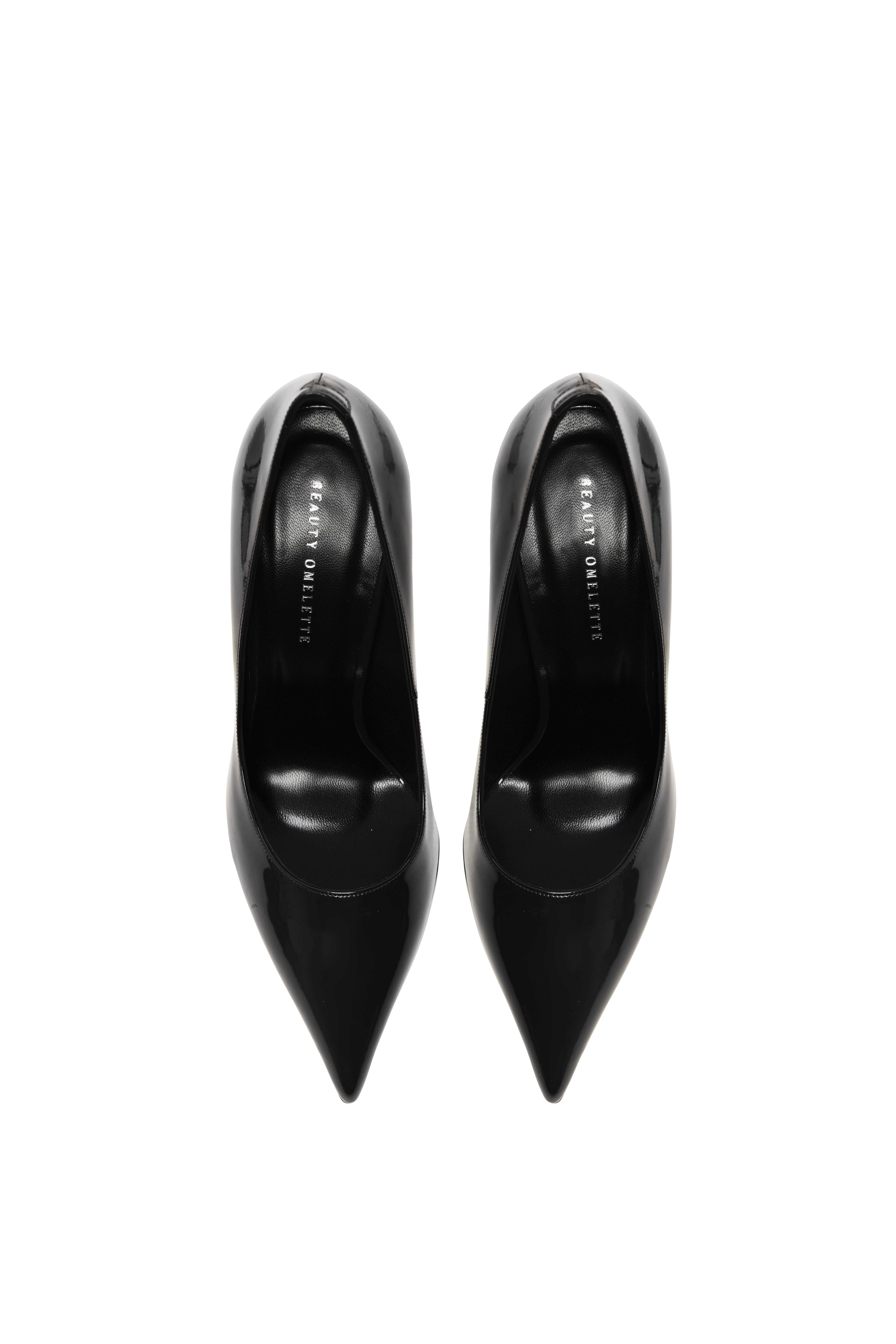 Siyah Carrie Rugan Stiletto