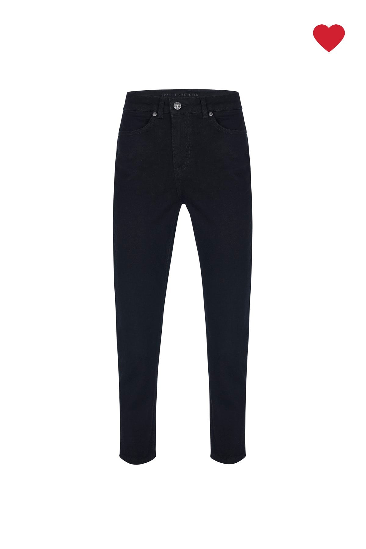 Siyah Carrot Fit Essential Jean