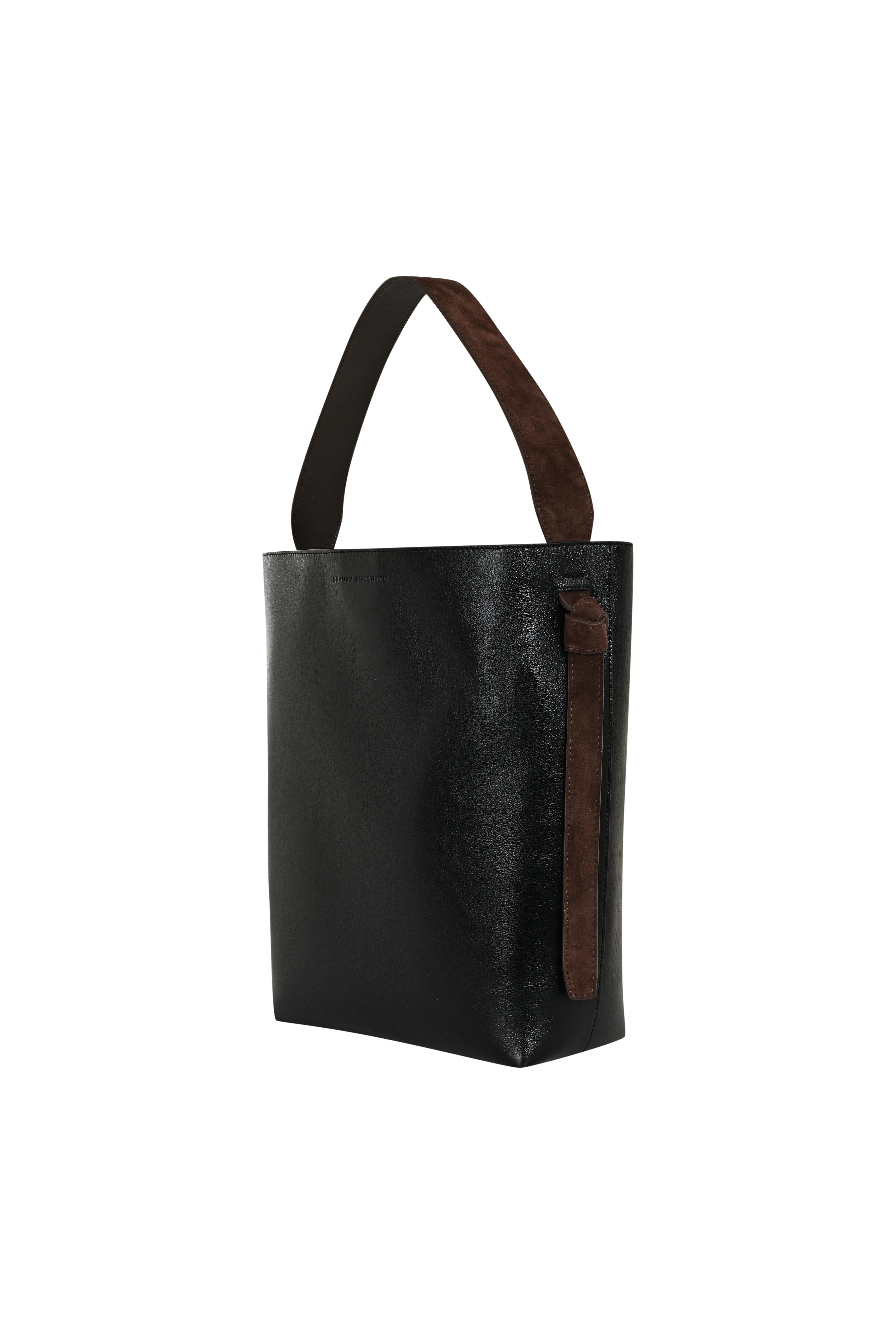 Siyah Deri Büyük Kova Çanta