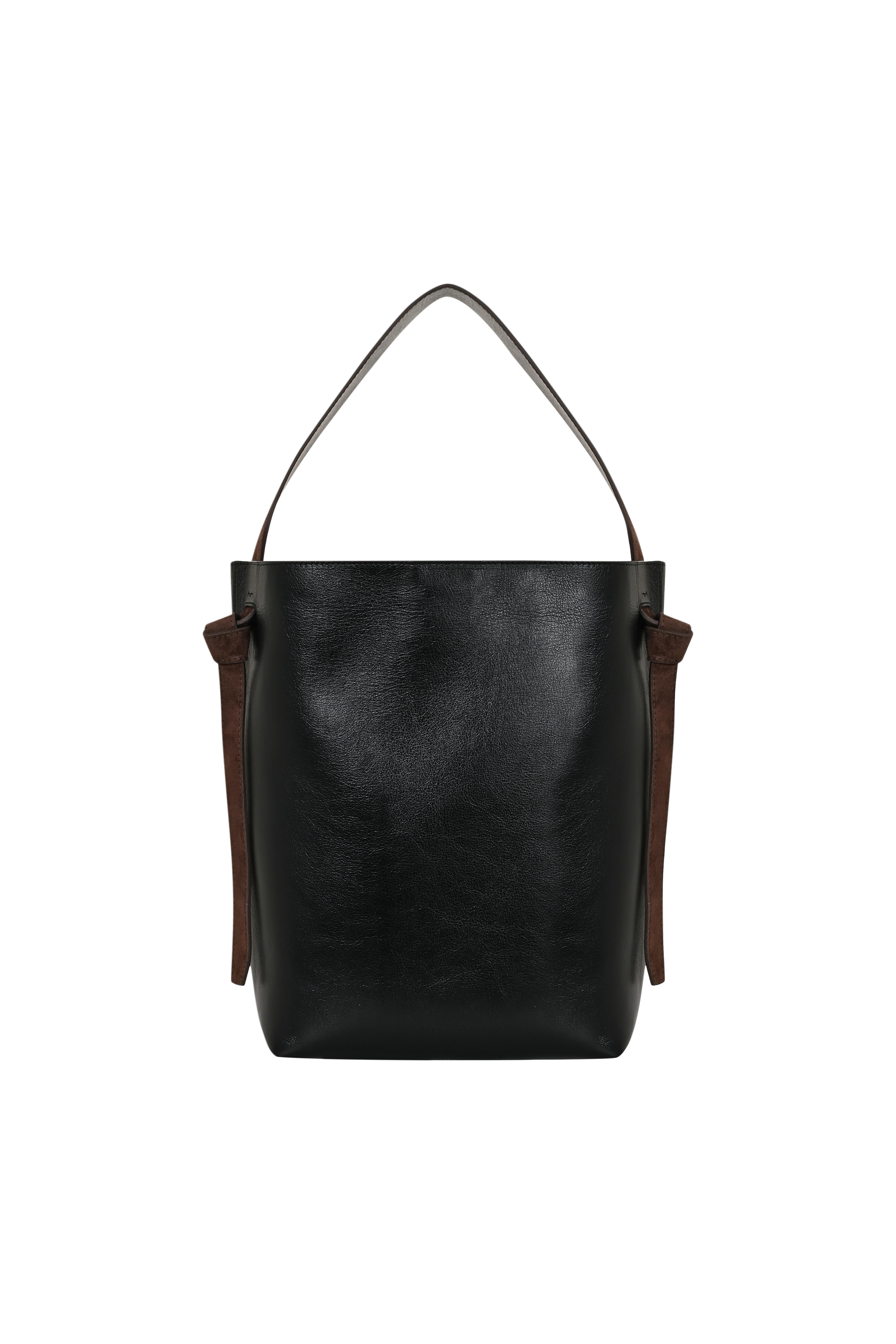 Siyah Deri Büyük Kova Çanta