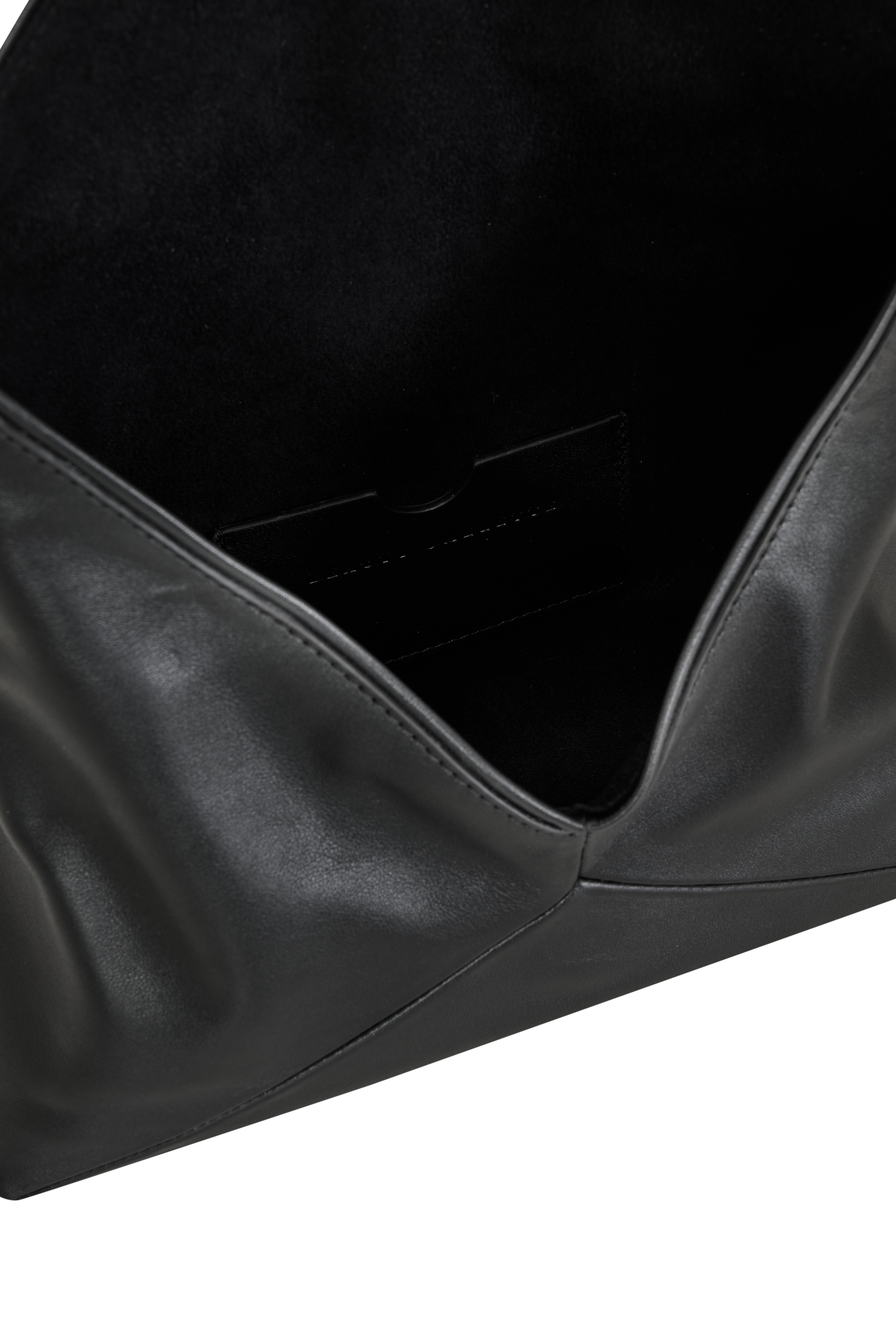 Siyah Deri Zarf Portföy Çanta