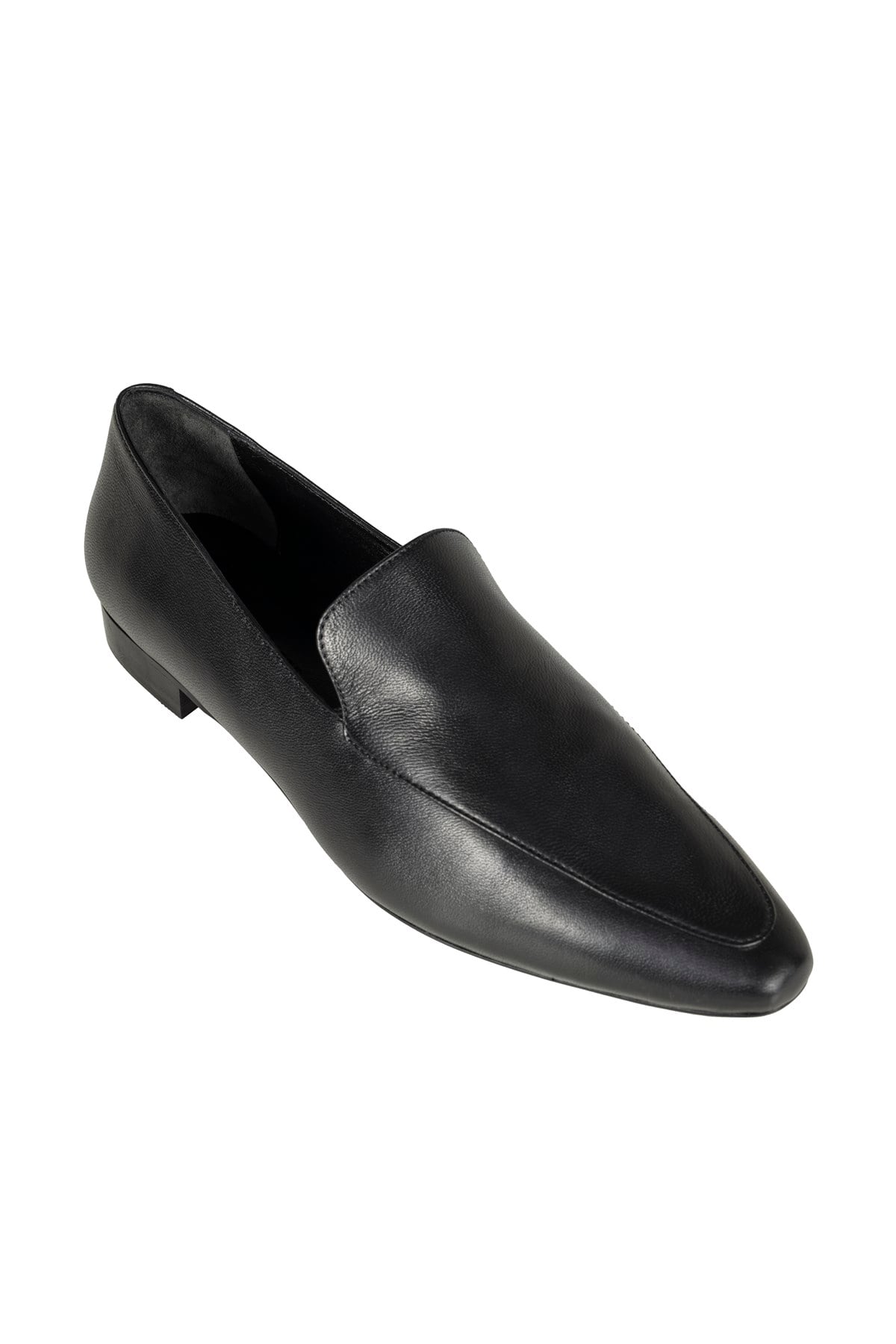 Siyah Dikiş Detaylı Sivri Loafer