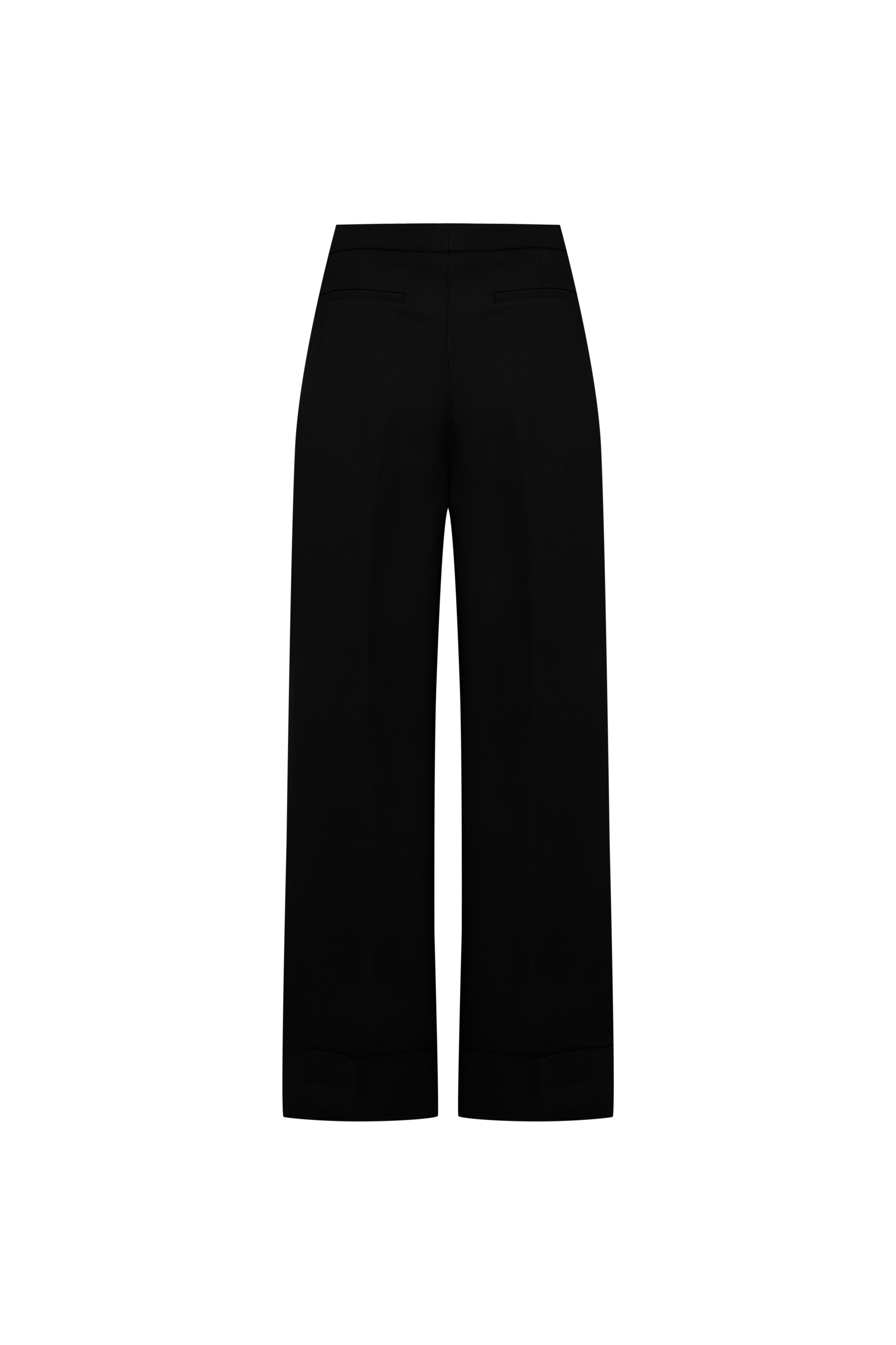 Siyah Dökümlü Culotte Pantolon