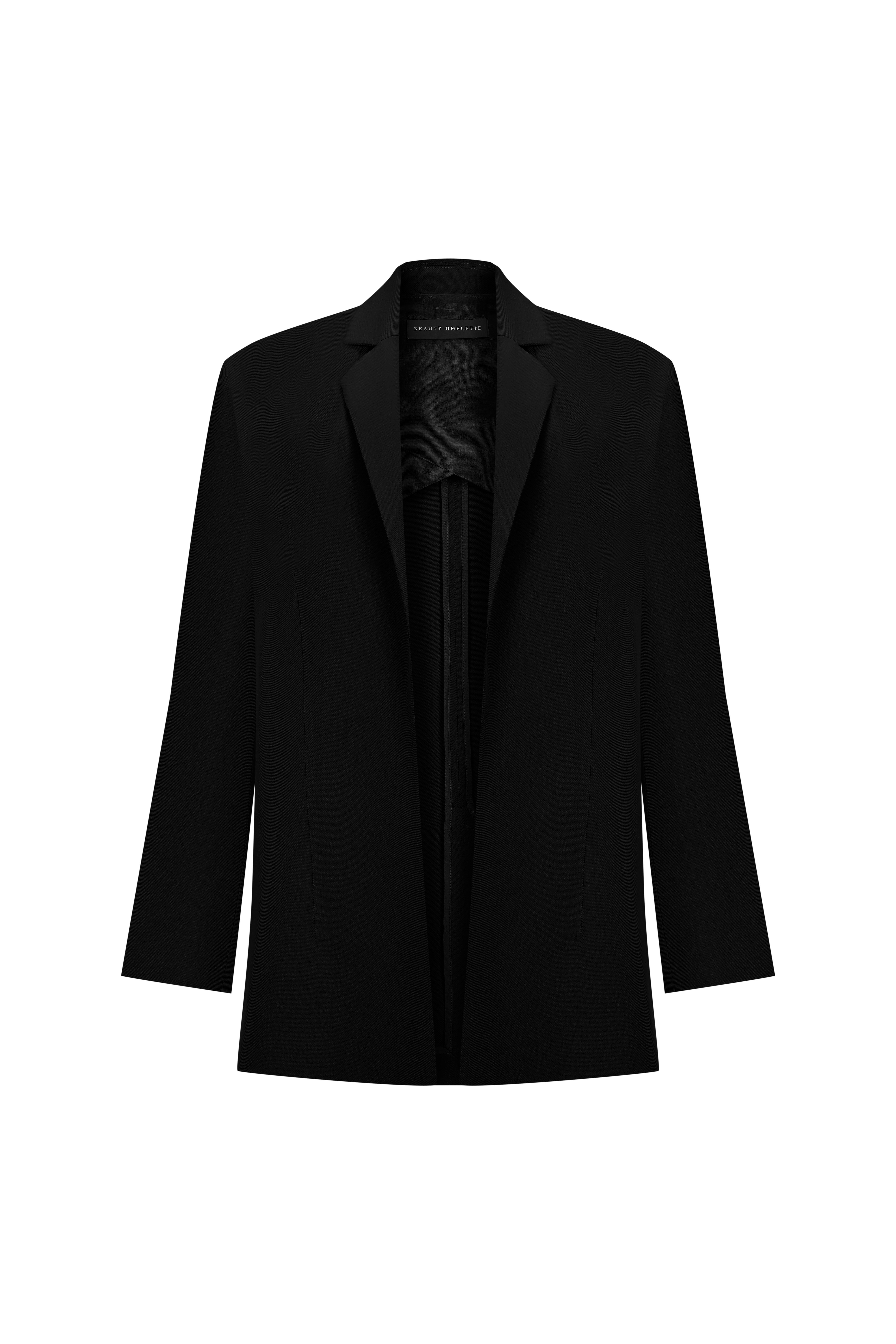 Siyah Dökümlü Hırka Ceket