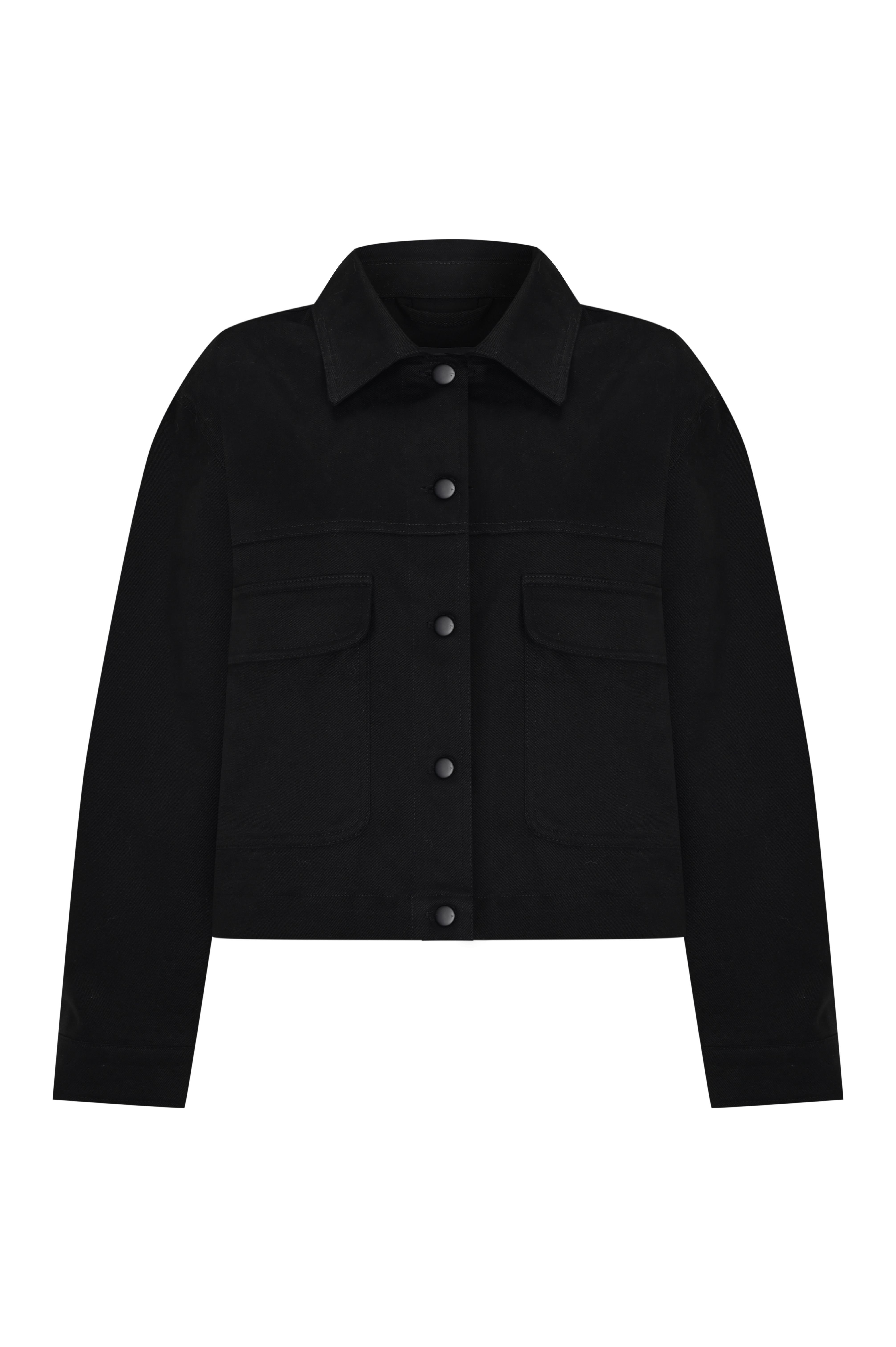 Siyah Gabardin Oversize Ceket