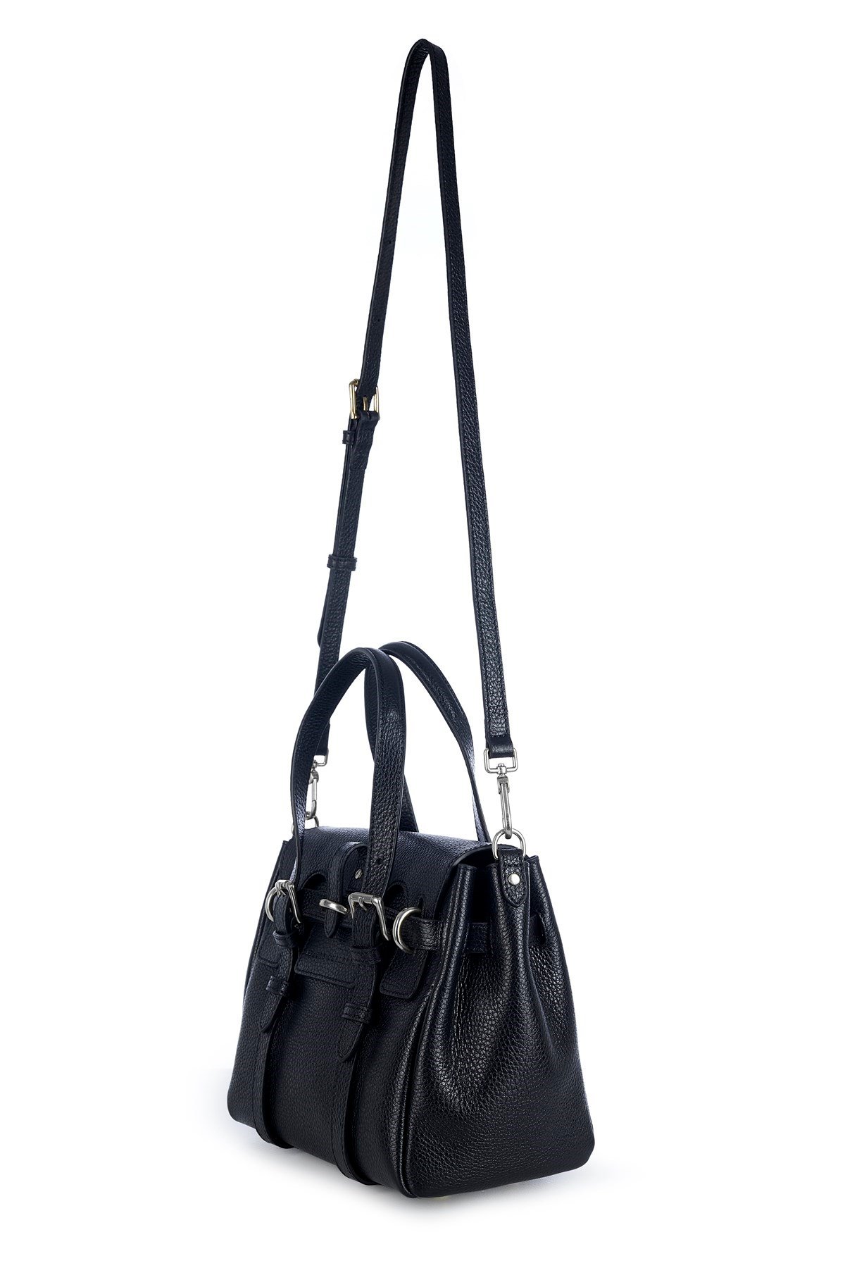 Siyah Gabrielle Day Bag Silver Detaylı