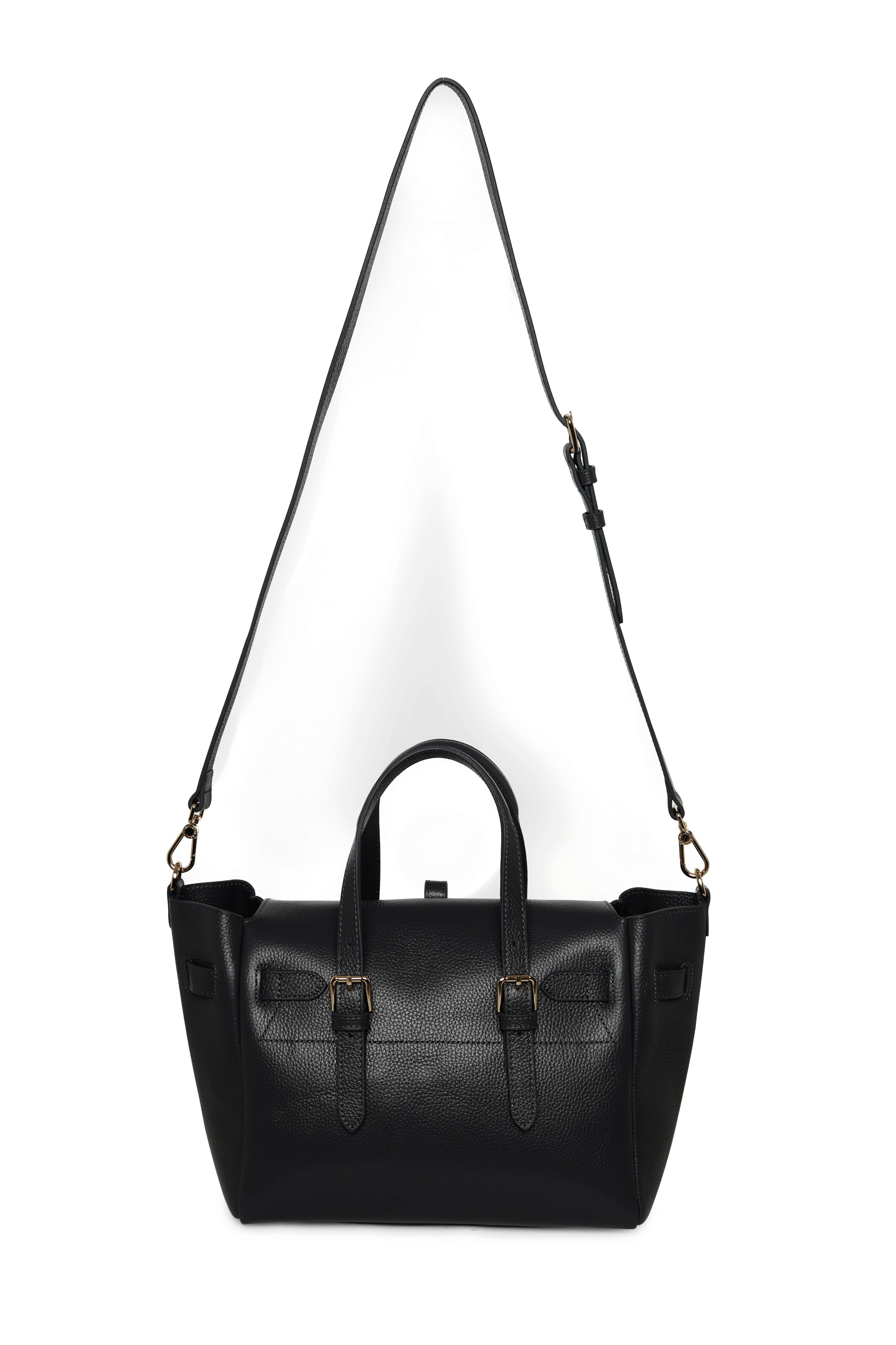 Siyah Gabrielle Floater Medium Bag Gold