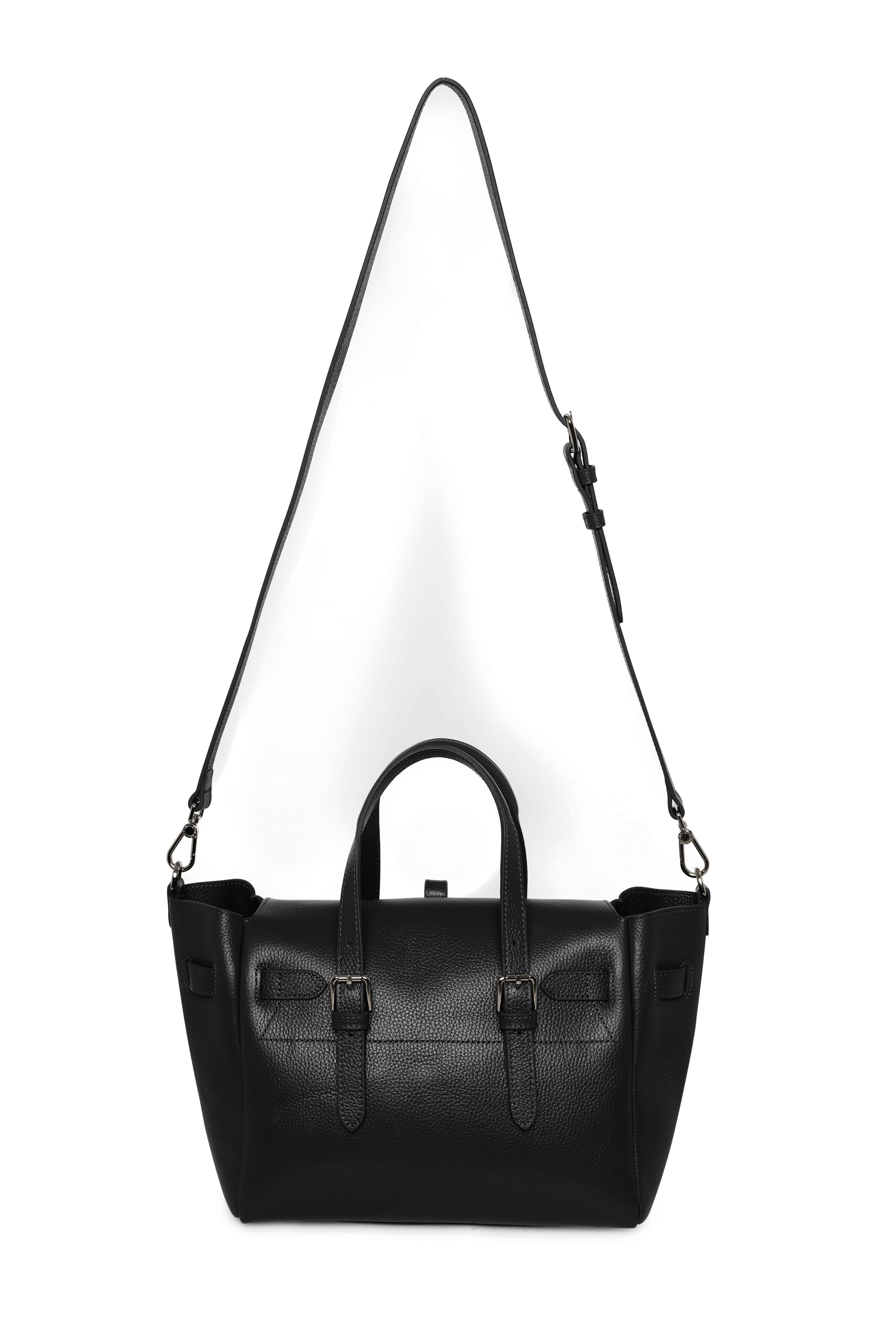 Siyah Gabrielle Floater Medium Bag Silver