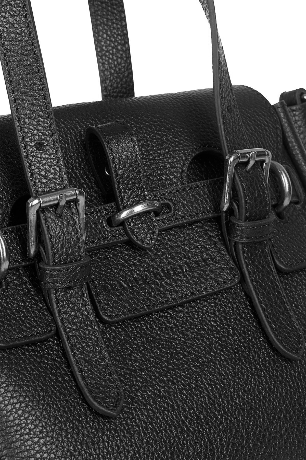 Siyah Gabrielle Floater Mini Bag Silver