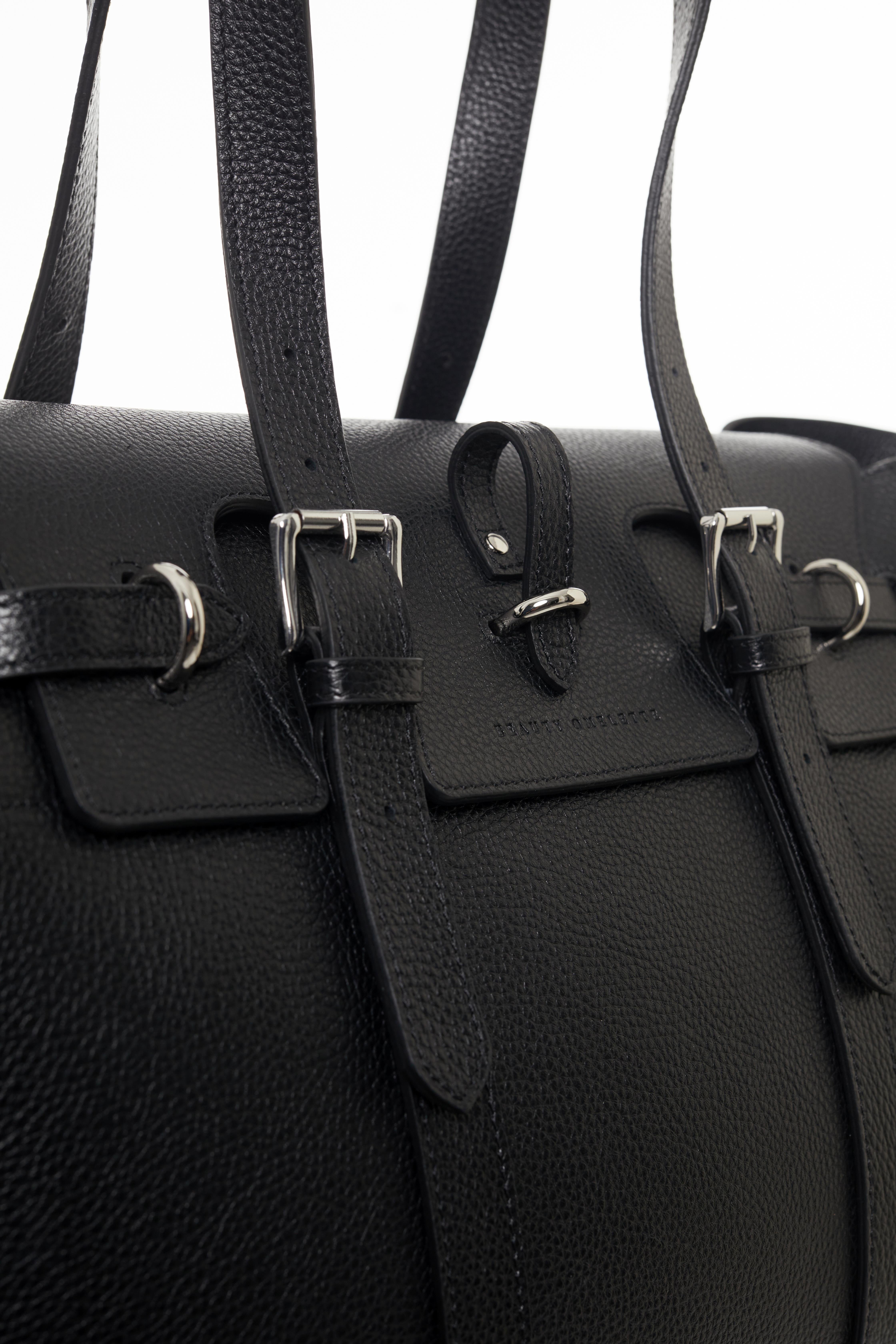 Siyah Gabrielle Floater Travel Bag Silver