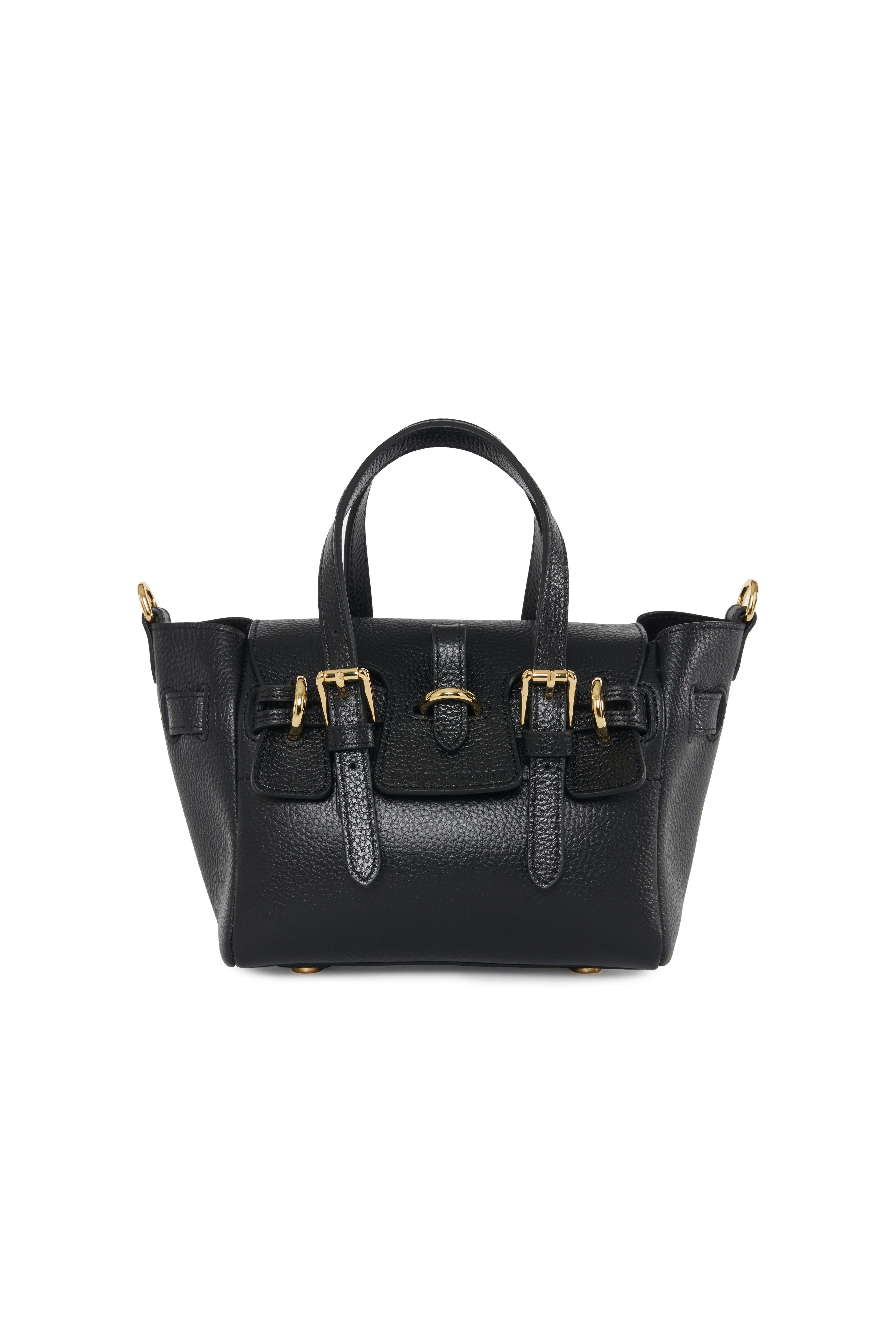 Siyah Gabriellle Floater Petite Bag Gold
