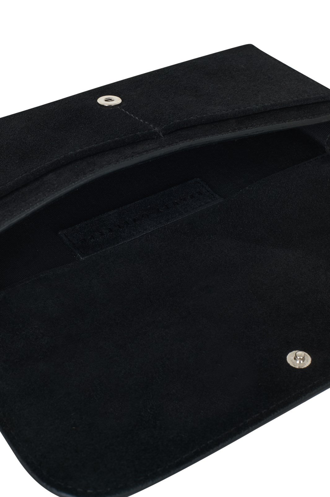 Siyah June Süet Clutch Bag