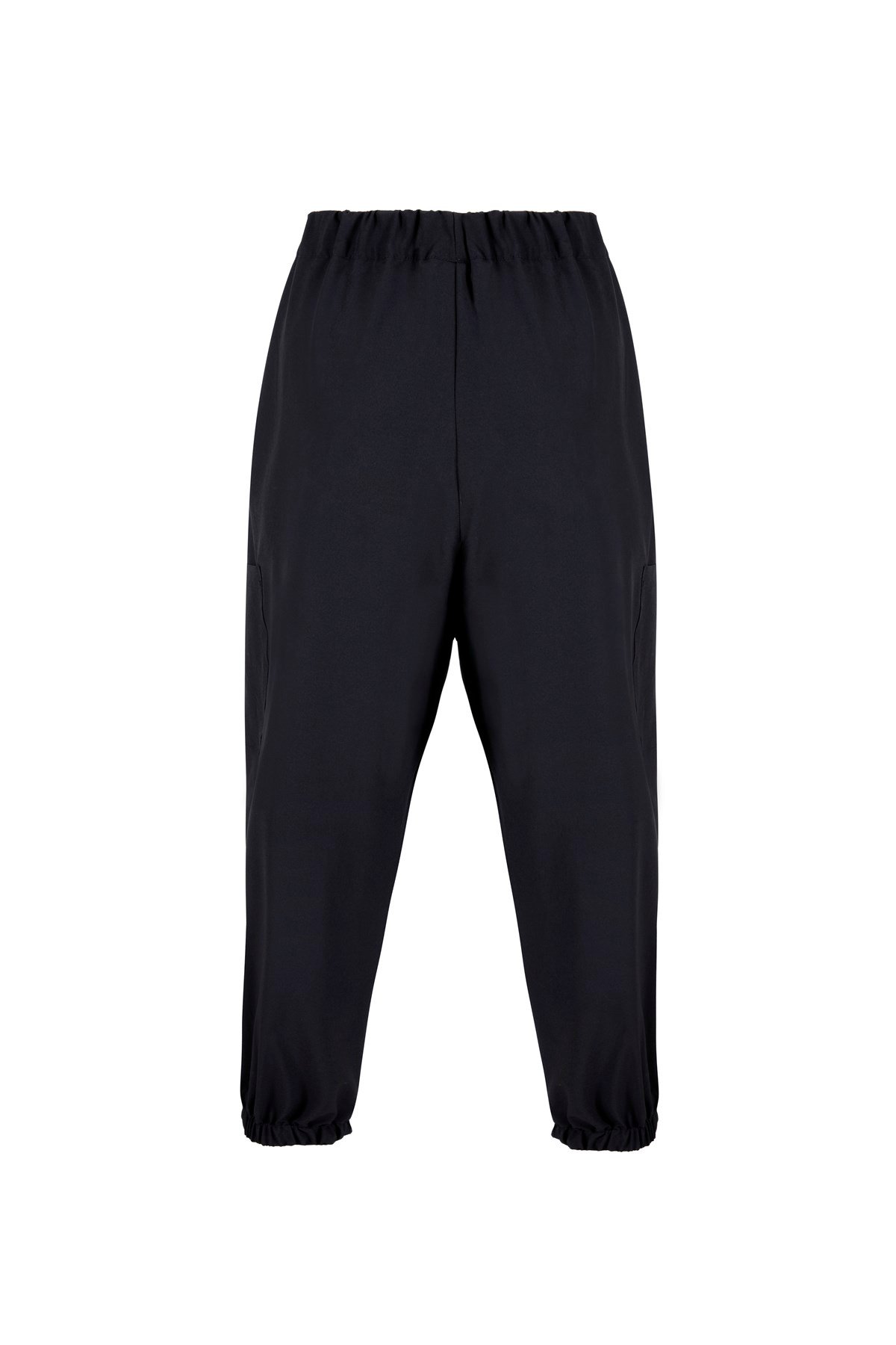 Siyah Kargo Cepli Teknik Kumaş Jogger