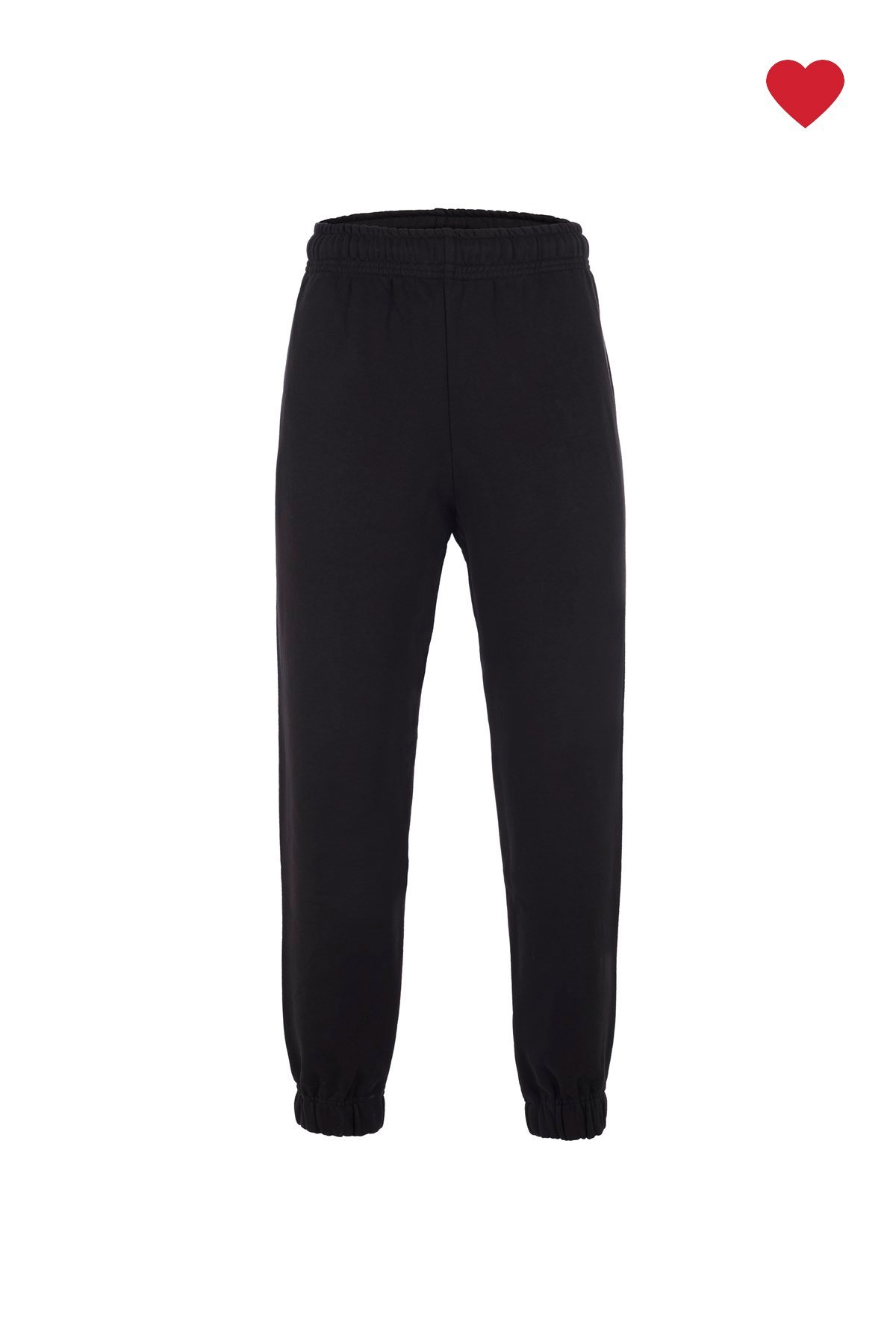Siyah Paçası Lastikli Sweatpants