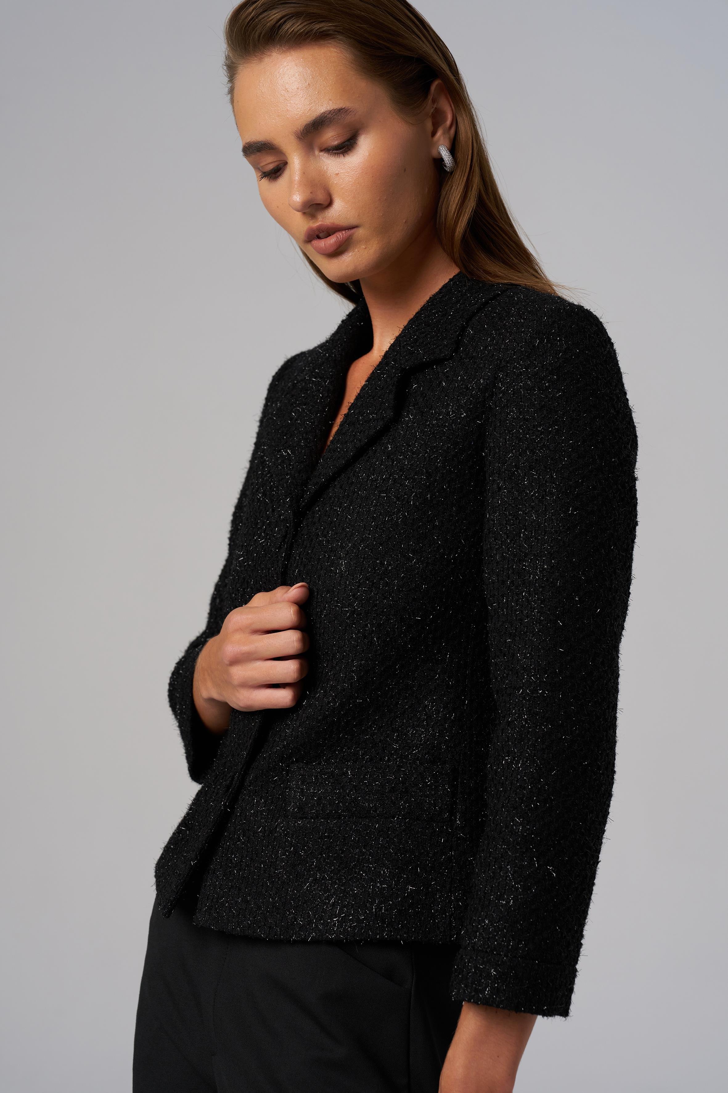 Siyah Petite Tüvit Ceket